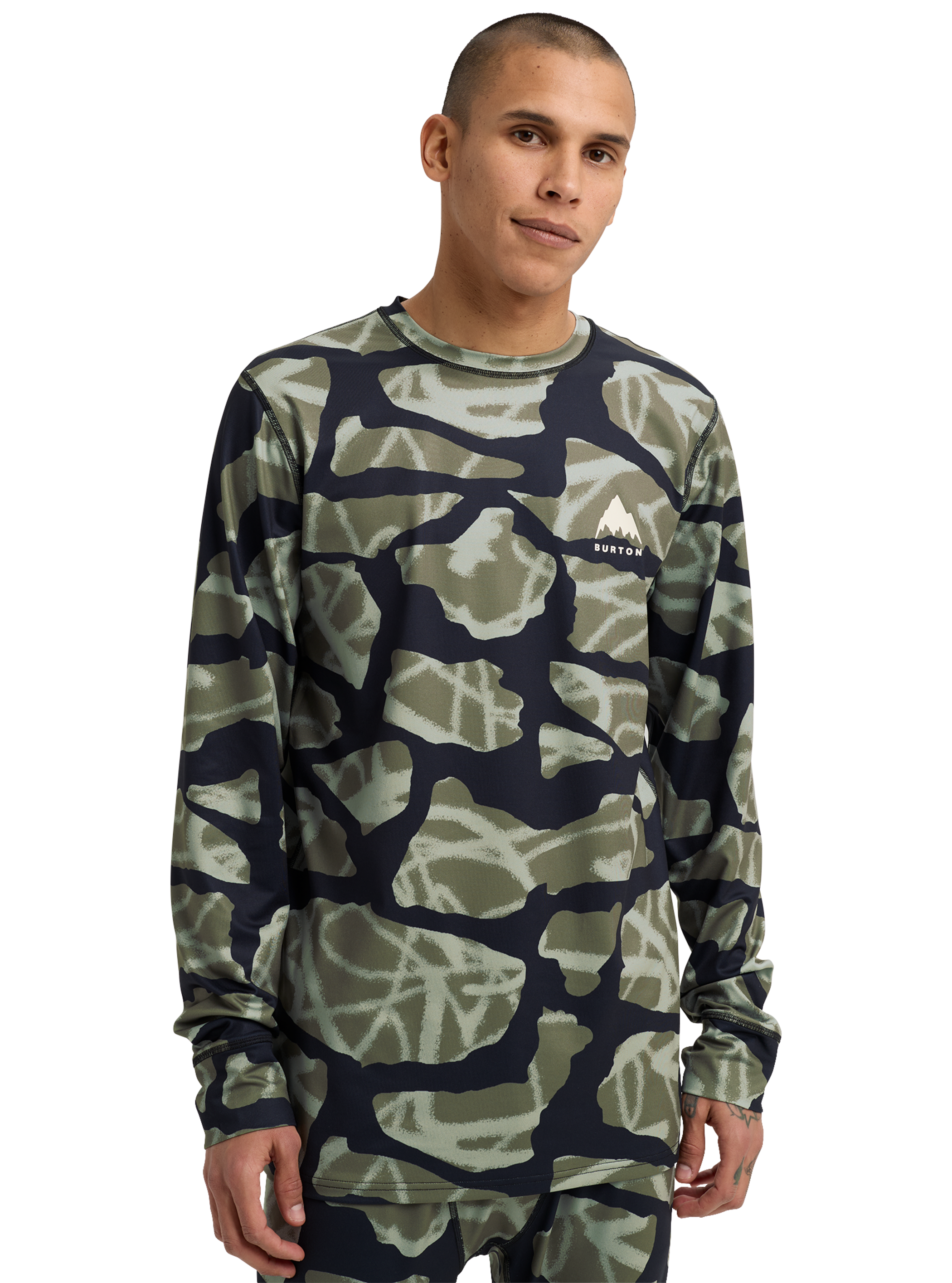 Product image of Men's Burton Lightweight X Base Layer Crewneck[Variant:Graffiti Camo]