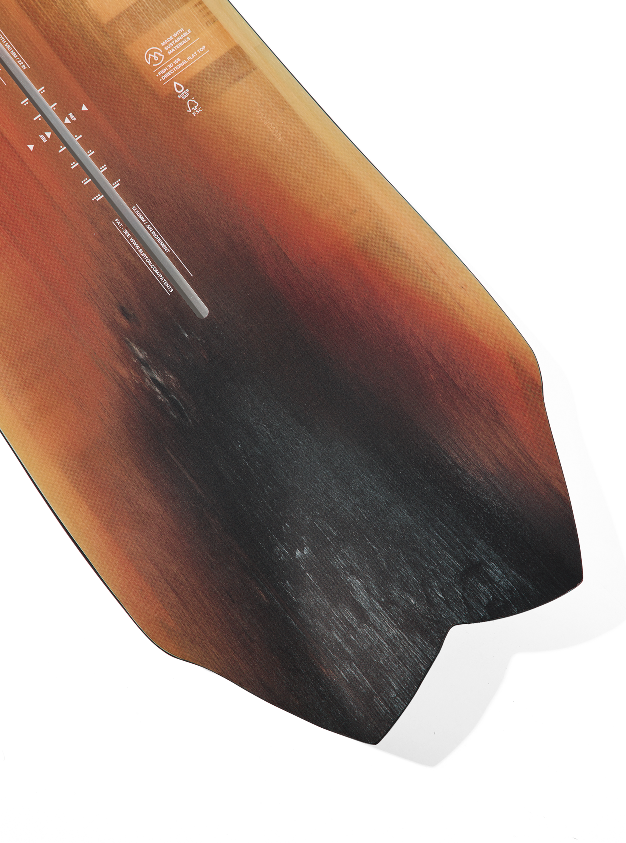 Burton 3D Fish Directional Flat Top Snowboard
