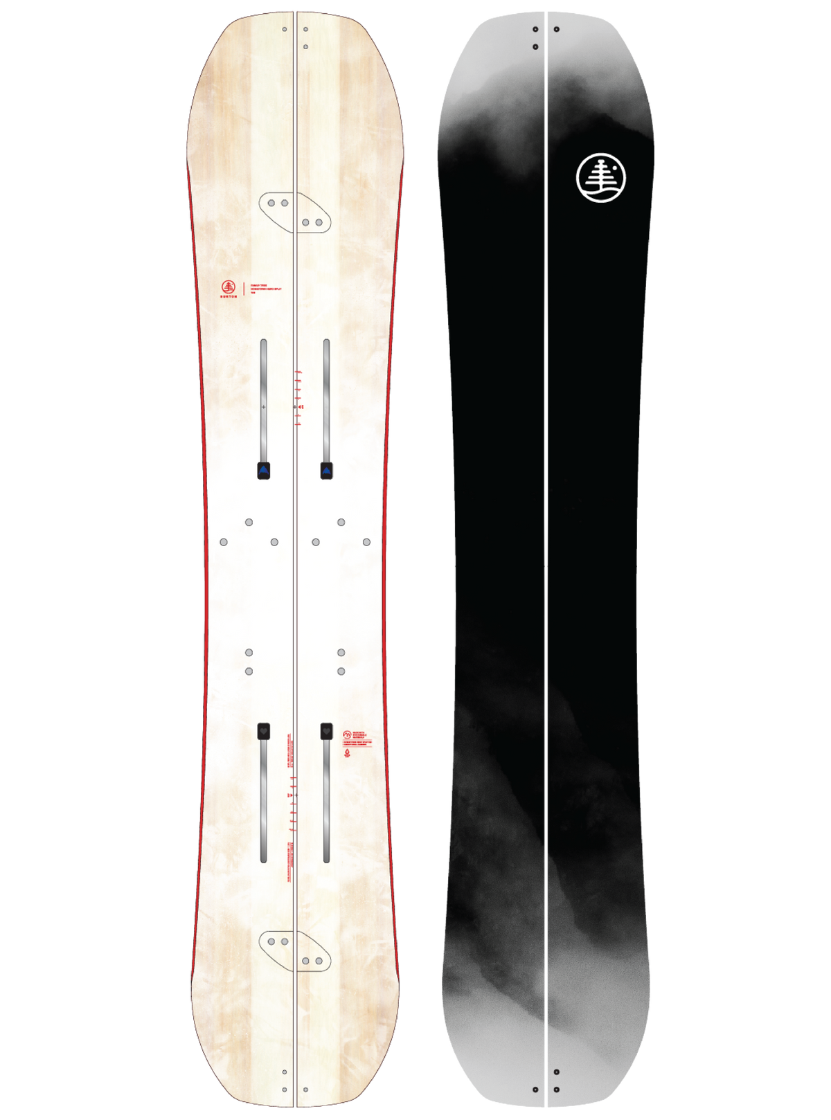 Product image of Burton Family Tree Hometown Hero Splitboard[Variant:Black / White]