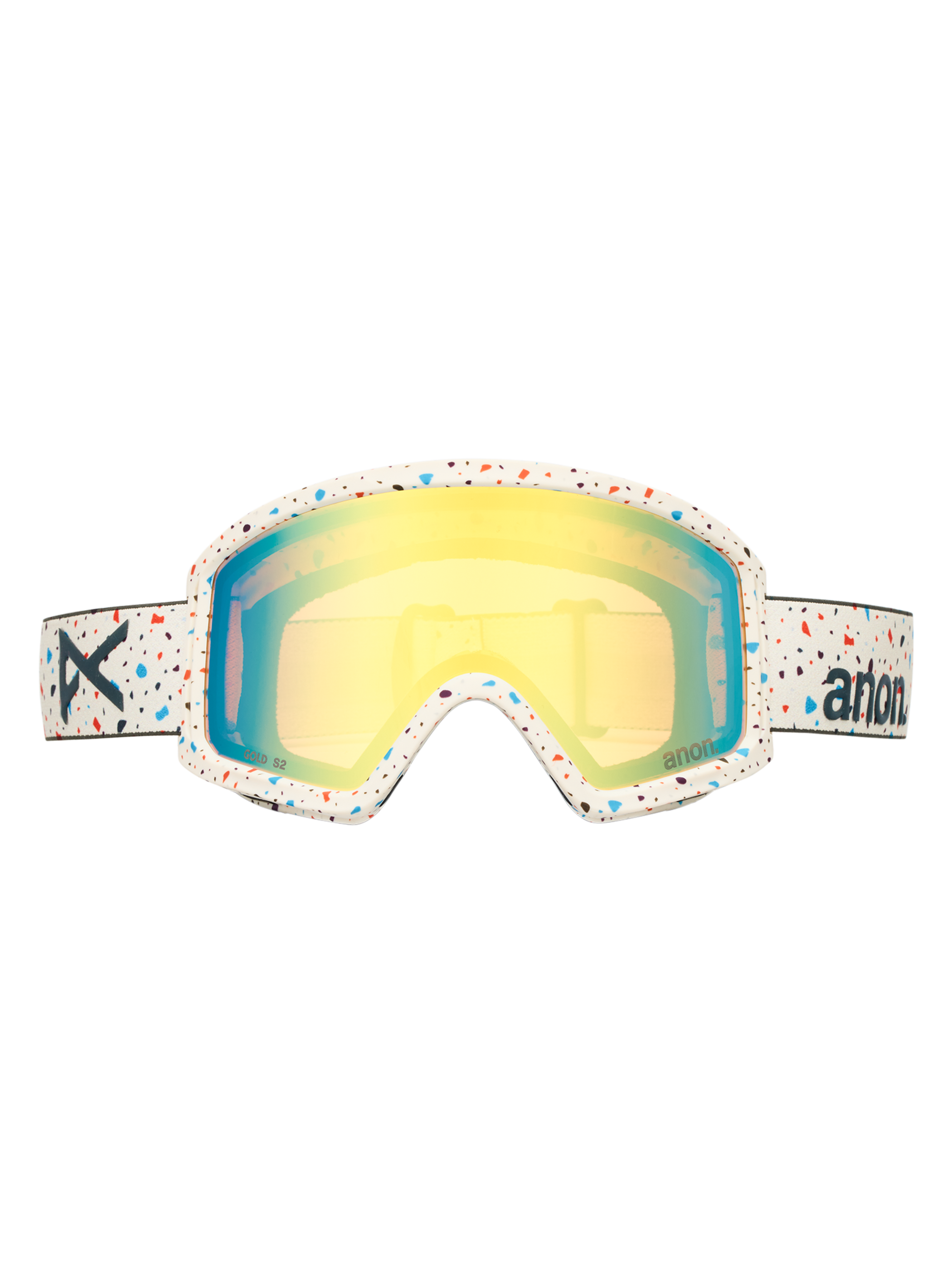 Product image of Anon Tracker 2.0 Goggles + MFI® Face Mask[Variant:Frame: Speckles, Lens: Gold Amber (32% / S2)]
