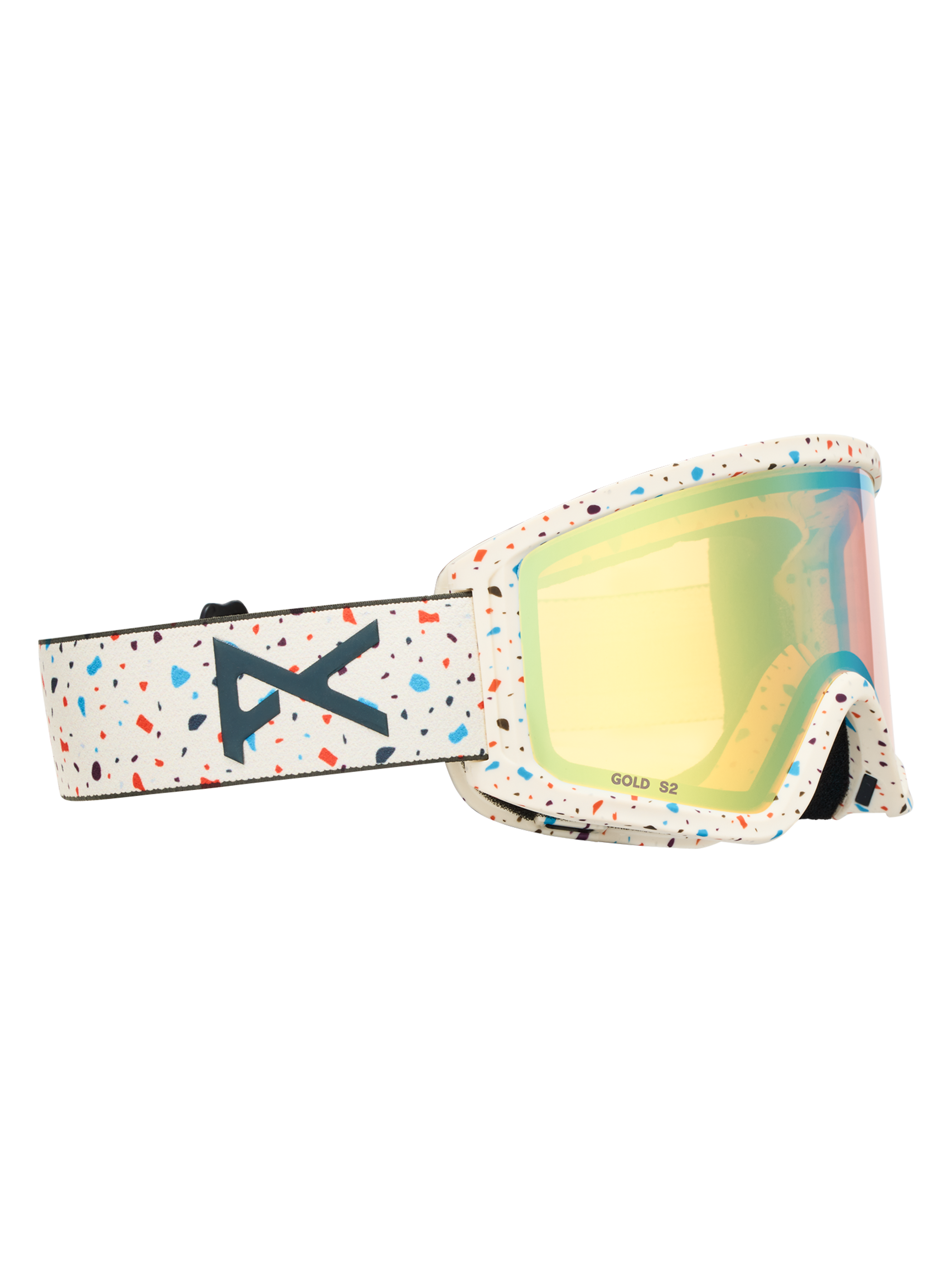 Product image of Anon Tracker 2.0 Goggles + MFI® Face Mask[Variant:Frame: Speckles, Lens: Gold Amber (32% / S2)]