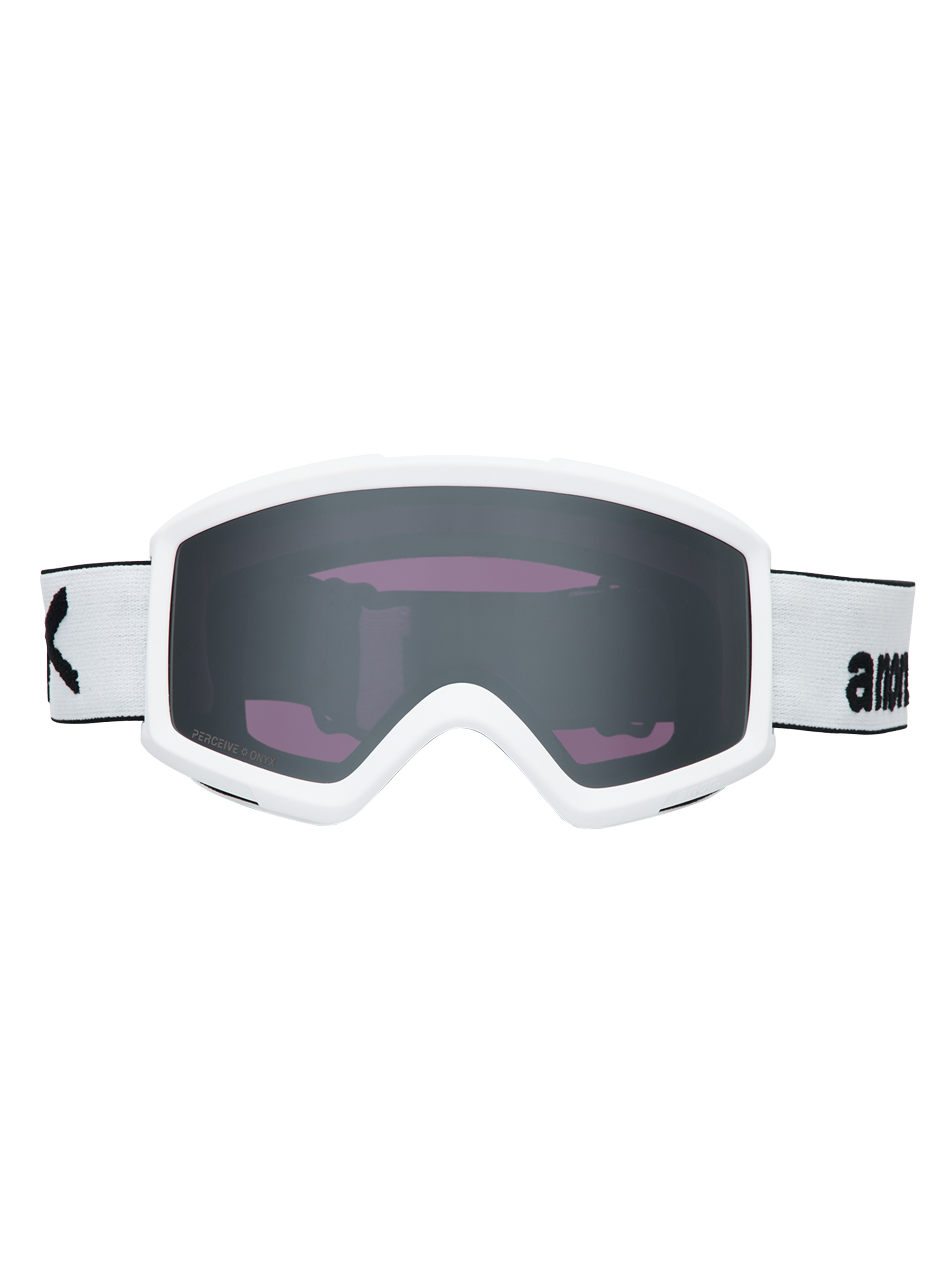 Product image of Anon Helix 2.0 Goggles + Bonus Lens[Variant:Frame: White, Lens: Perceive Sunny Onyx (6% / S4), Spare Lens: Amber (55% / S1)]