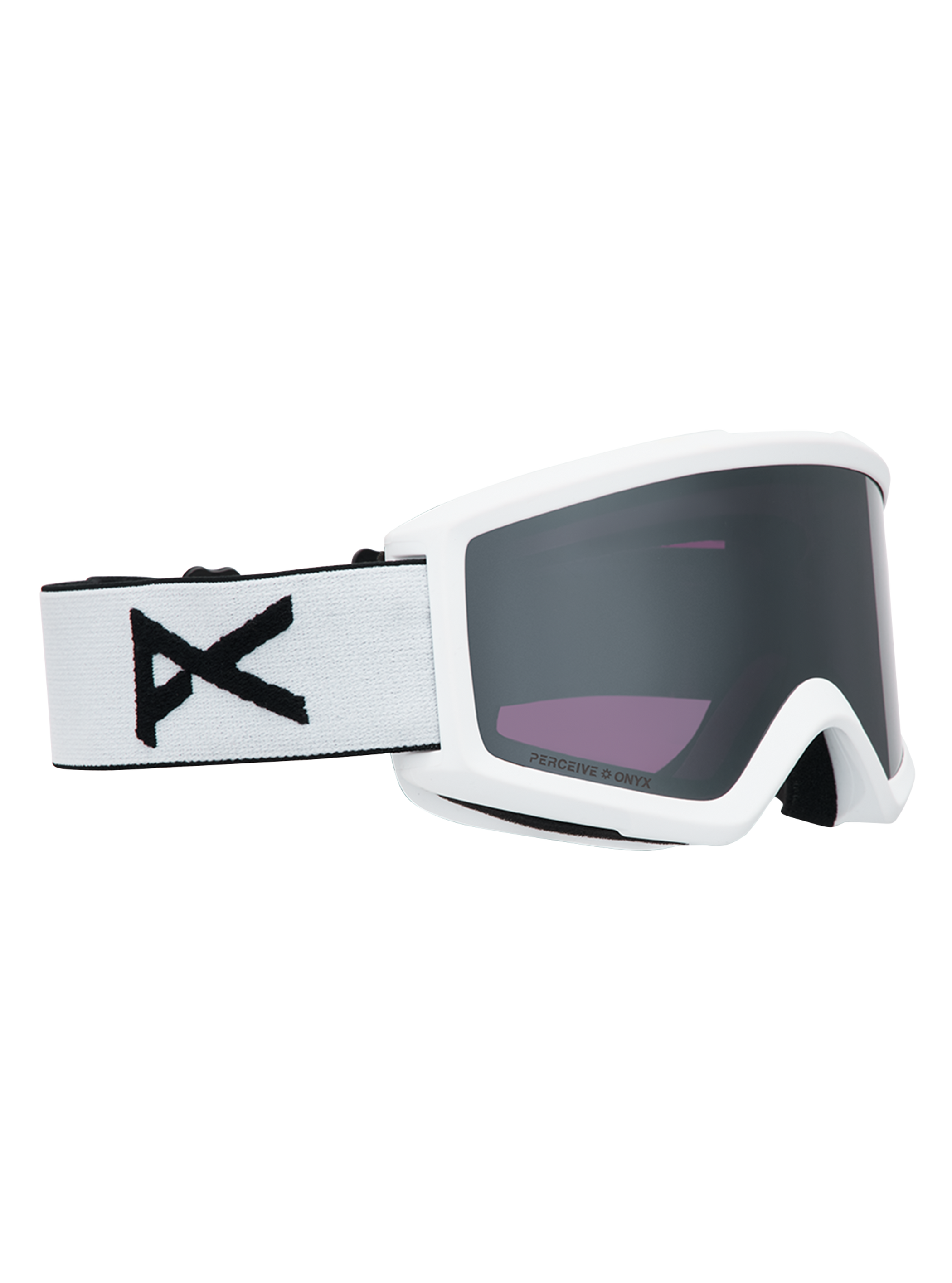 Product image of Anon Helix 2.0 Goggles + Bonus Lens[Variant:Frame: White, Lens: Perceive Sunny Onyx (6% / S4), Spare Lens: Amber (55% / S1)]