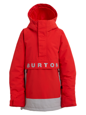 Product image of Kids' Burton Frostner 2L Anorak Jacket[Variant:Flame Scarlet / Silver Sconce]