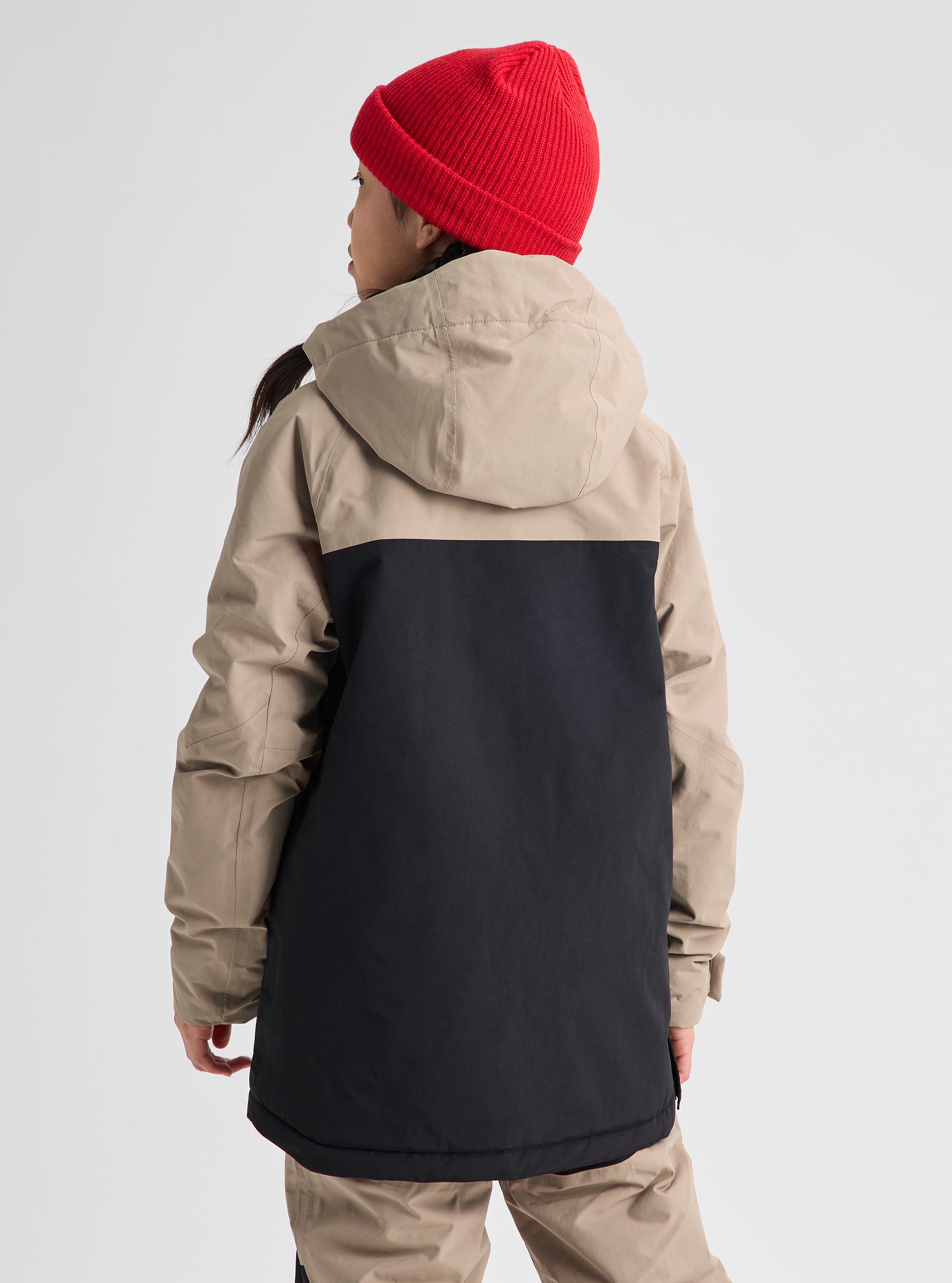 Product image of Kids' Burton Frostner 2L Anorak Jacket[Variant:Summit Taupe / True Black]