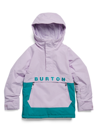 Product image of Kids' Burton Frostner 2L Anorak Jacket[Variant:Moondust Purple / Pacific Teal]