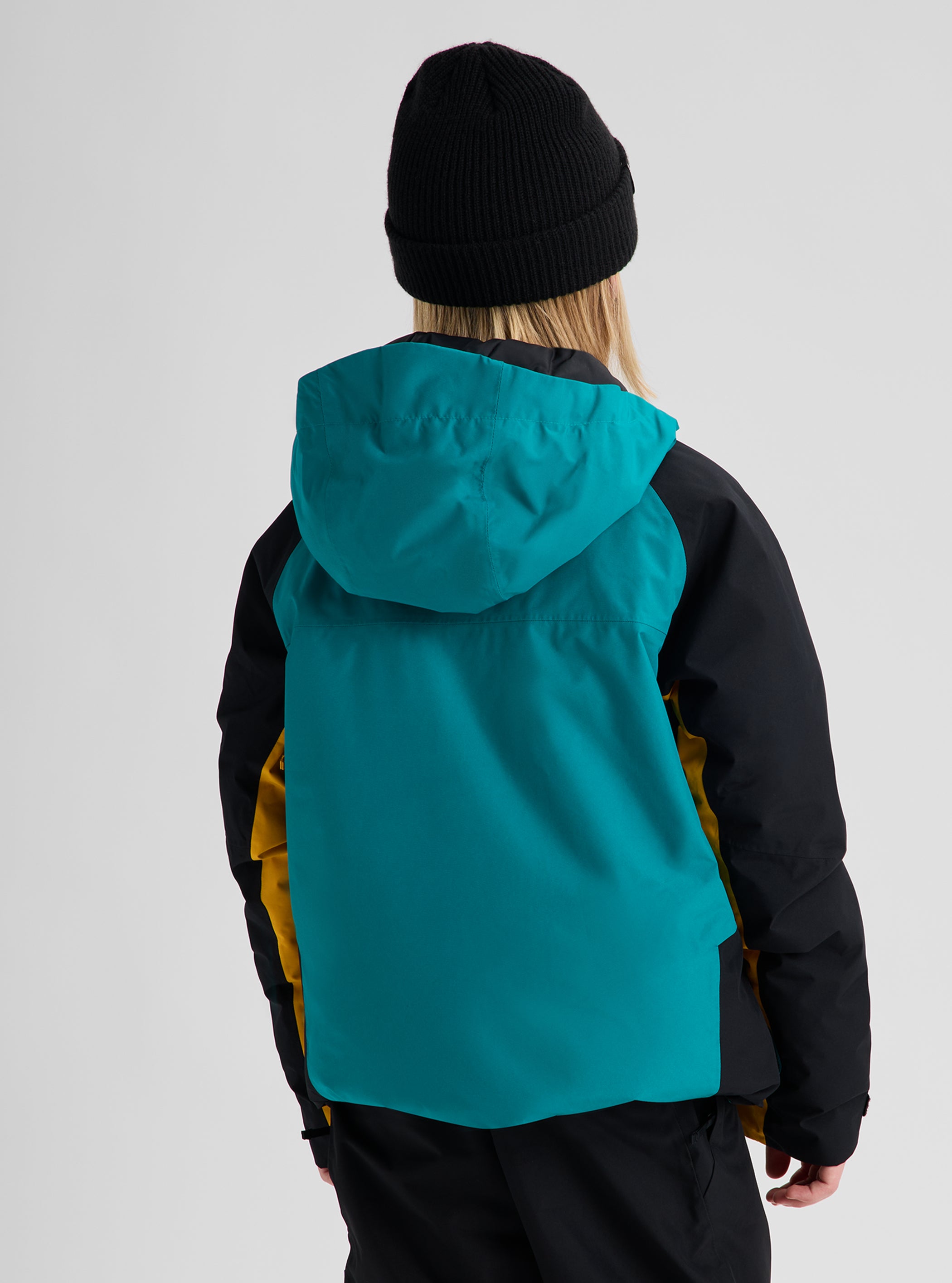 Product image of Kids' Burton Powline GORE-TEX 2L Jacket[Variant:Pacific Teal / Goldenrod / True Black]