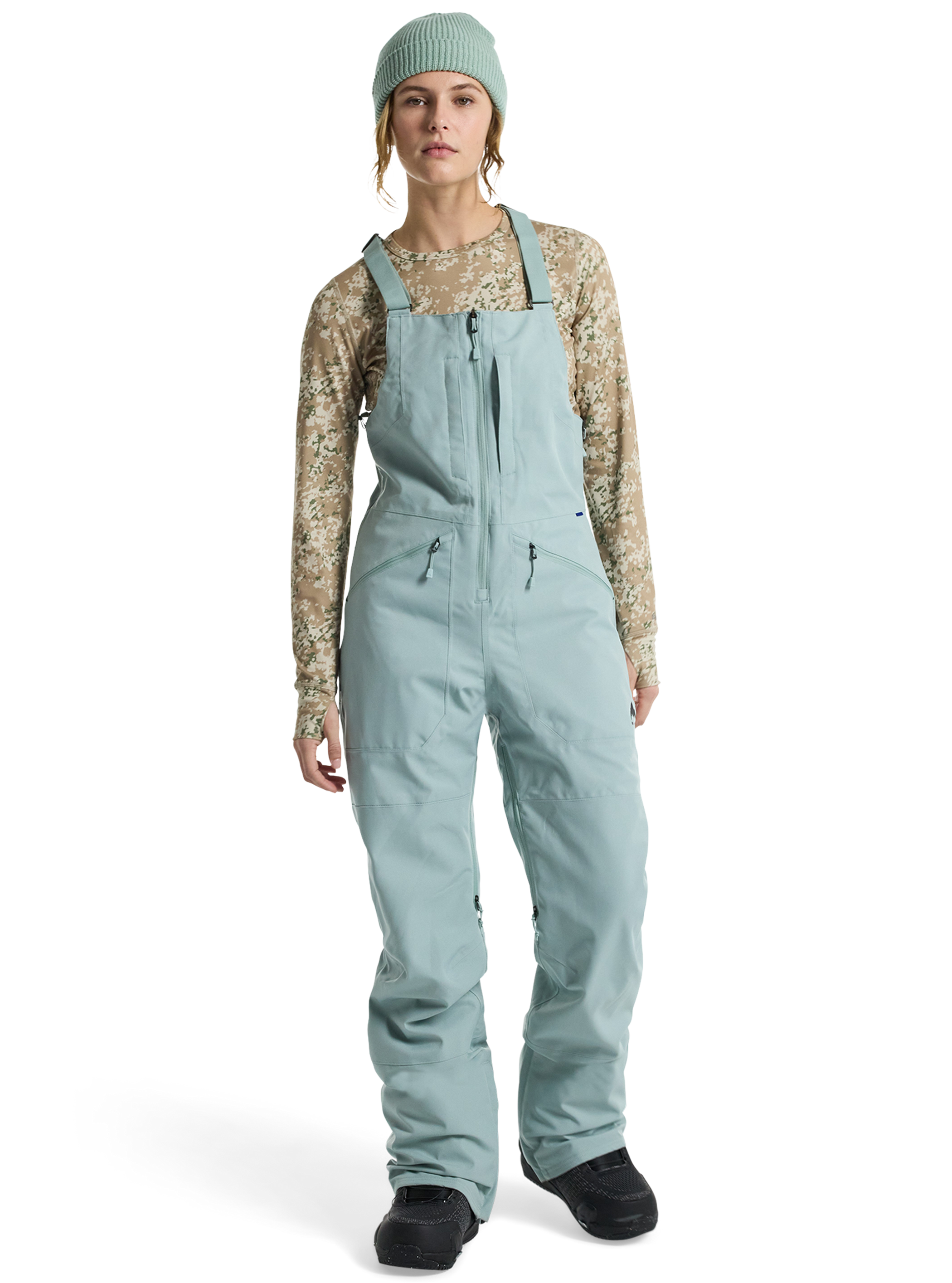 Product image of Women's Burton Reserve 2L Stretch Bib Pants[Variant:Petrol Green]