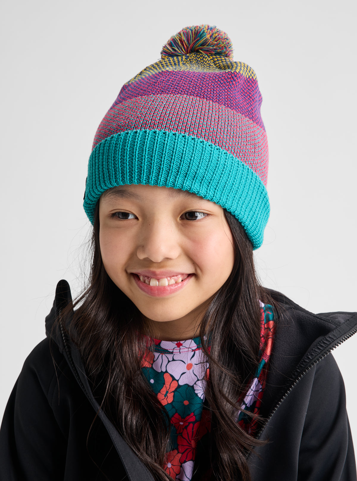 Kids' Burton Fleece-Lined Pom Beanie