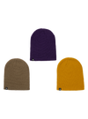 Product image of Kids' Burton Recycled DND Beanie (3 Pack)[Variant:Summit Taupe / Goldenrod / Imperial Purple]