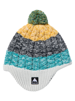 Product image of Toddlers' Burton Fleece-Lined Earflap Beanie[Variant:Goldenrod / True Black / Pacific Teal]