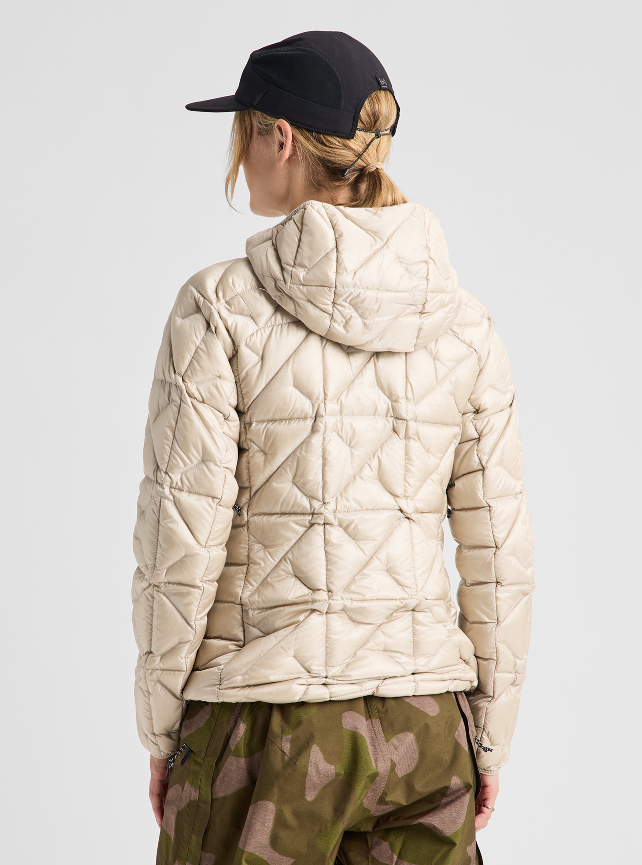 Product image of Women's Burton [ak] Baker Down Hooded Jacket[Variant:Chinchilla Gray]
