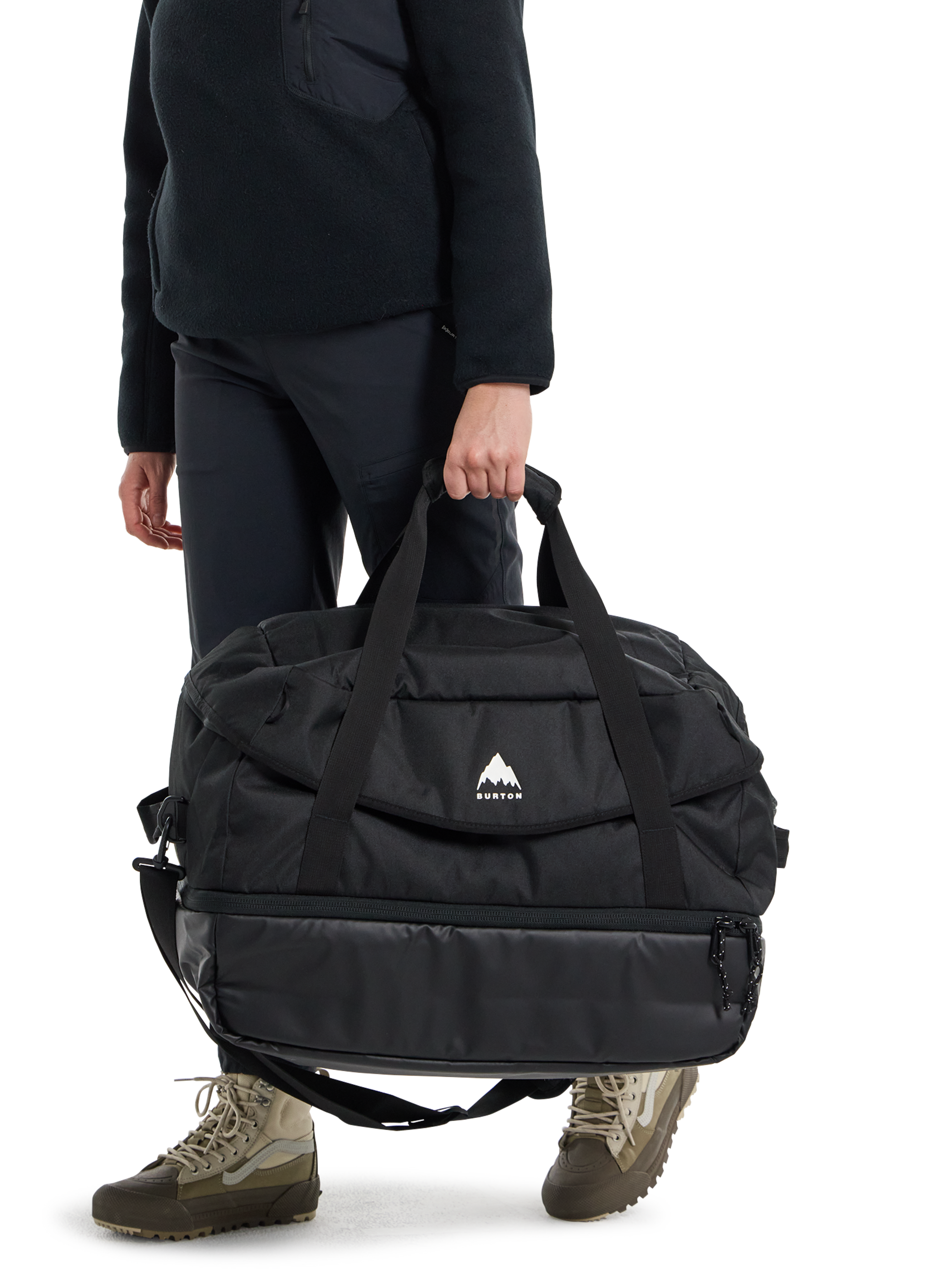 burton 181 snowboard travel bag Wheelie Flight Attendant Bag, True Black, 156 duty recycled polyester fabric with PFC Travel Bags | Burton Snowboards