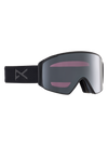 Product image of Anon M4S Low Bridge Fit Goggles (Cylindrical) + Bonus Lens[Variant:Frame: Smoke, Lens: Perceive Sunny Onyx (6% / S4), Spare Lens: Perceive Variable Violet (34% / S2)]