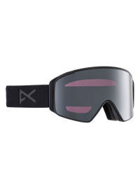 Product image of Anon M4S Low Bridge Fit Goggles (Cylindrical) + Bonus Lens[Variant:Frame: Smoke, Lens: Perceive Sunny Onyx (6% / S4), Spare Lens: Perceive Variable Violet (34% / S2)]