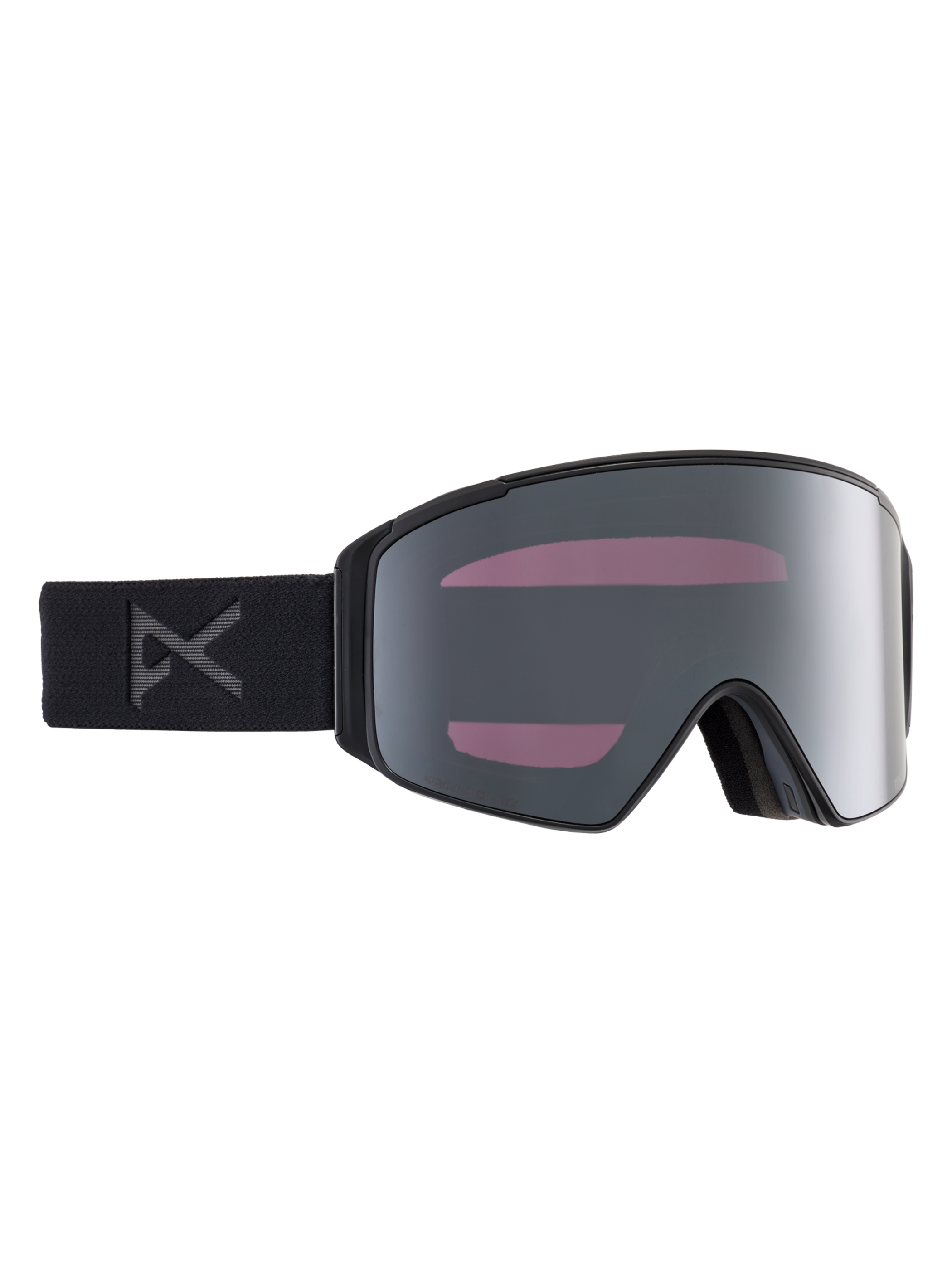 Product image of Anon M4S Low Bridge Fit Goggles (Cylindrical) + Bonus Lens[Variant:Frame: Smoke, Lens: Perceive Sunny Onyx (6% / S4), Spare Lens: Perceive Variable Violet (34% / S2)]