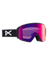 Product image of Anon M4S Low Bridge Fit Goggles (Cylindrical) + Bonus Lens[Variant:Frame: Black, Lens: Perceive Sunny Red (14% / S3), Spare Lens: Perceive Cloudy Burst (59% / S1)]