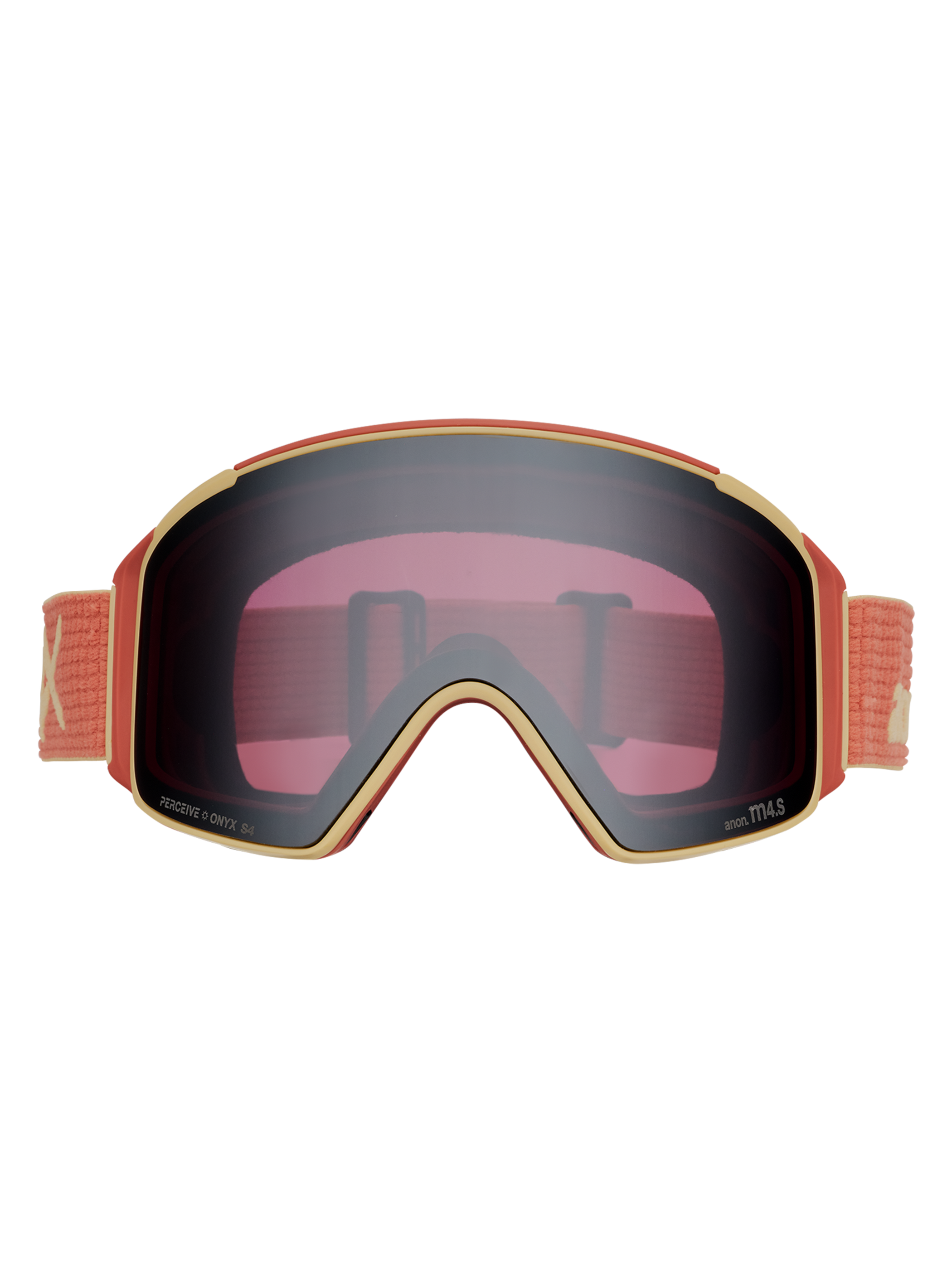 Product image of Anon M4S Goggles (Cylindrical) + Bonus Lens + MFI® Face Mask[Variant:Frame: Terracotta, Lens: Perceive Sunny Onyx (6% / S4), Spare Lens: Perceive Variable Violet (34% / S2)]