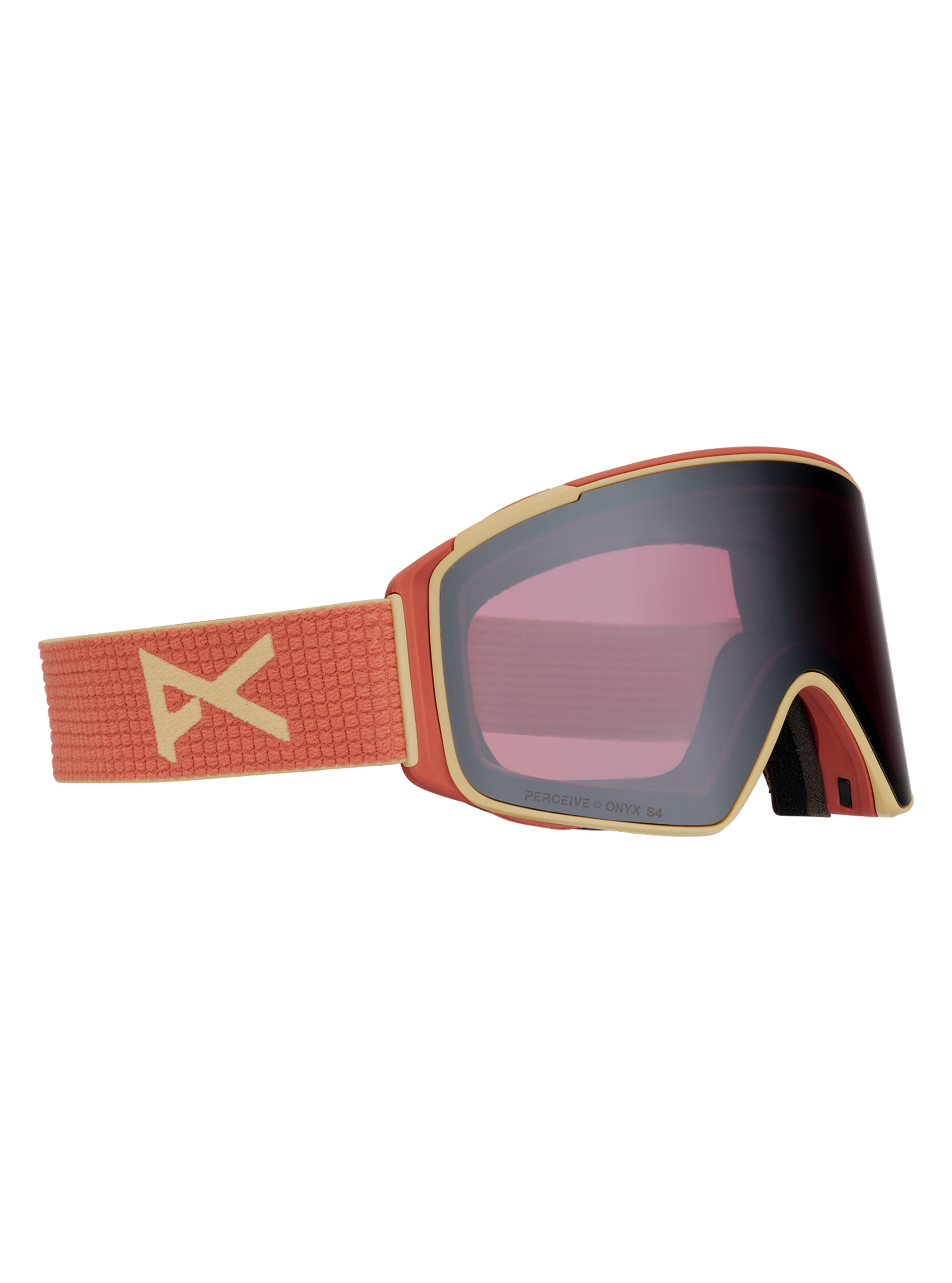 Product image of Anon M4S Goggles (Cylindrical) + Bonus Lens + MFI® Face Mask[Variant:Frame: Terracotta, Lens: Perceive Sunny Onyx (6% / S4), Spare Lens: Perceive Variable Violet (34% / S2)]