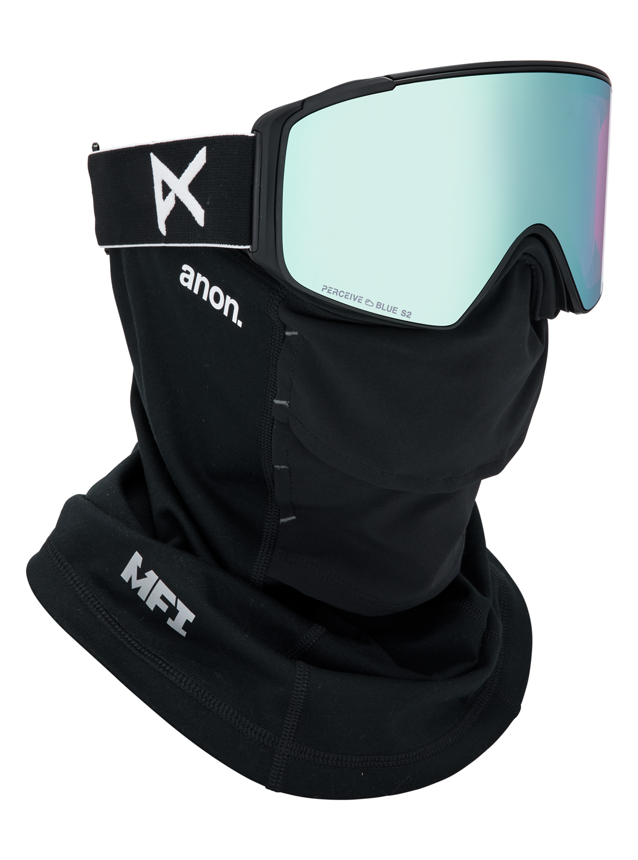 Anon M4S Brille (zylindrisch) + Zusatzbrillenglas + MFI® Face Mask