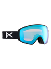 Product image of Anon M4S Low Bridge Fit Goggles (Toric) + Bonus Lens + MFI® Face Mask[Variant:Frame: Black, Lens: Perceive Variable Blue (21% / S2), Spare Lens: Perceive Cloudy Pink (53% / S1)]