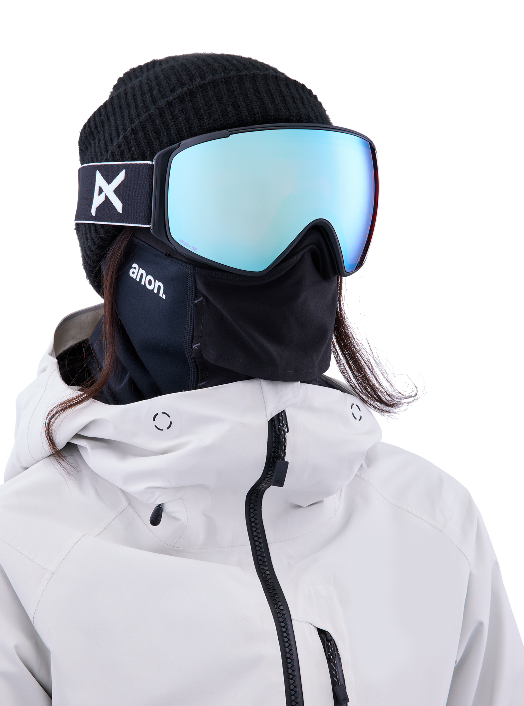 Anon M4S Brille (torisch) + Zusatzbrillenglas + MFI® Face Mask