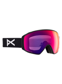 Product image of Anon M4S Low Bridge Fit Goggles (Toric) + Bonus Lens + MFI® Face Mask[Variant:Frame: Black, Lens: Perceive Sunny Red (14% / S3), Spare Lens: Perceive Cloudy Burst (59% / S1)]