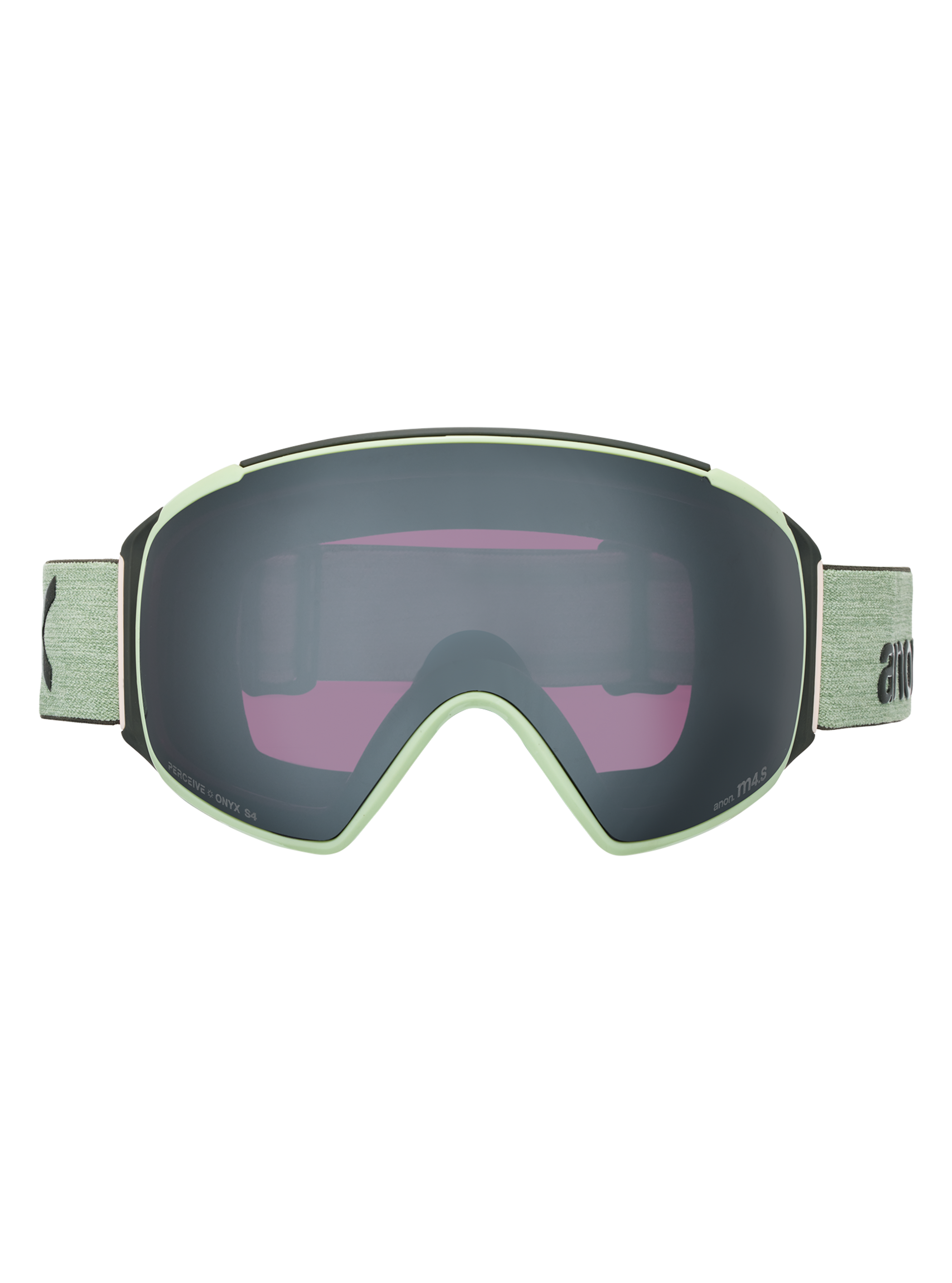 Product image of Anon M4S Goggles (Toric) + Bonus Lens + MFI® Face Mask[Variant:Frame: Soft Sage, Lens: Perceive Sunny Onyx (6% / S4), Spare Lens: Perceive Variable Violet (34% / S2)]