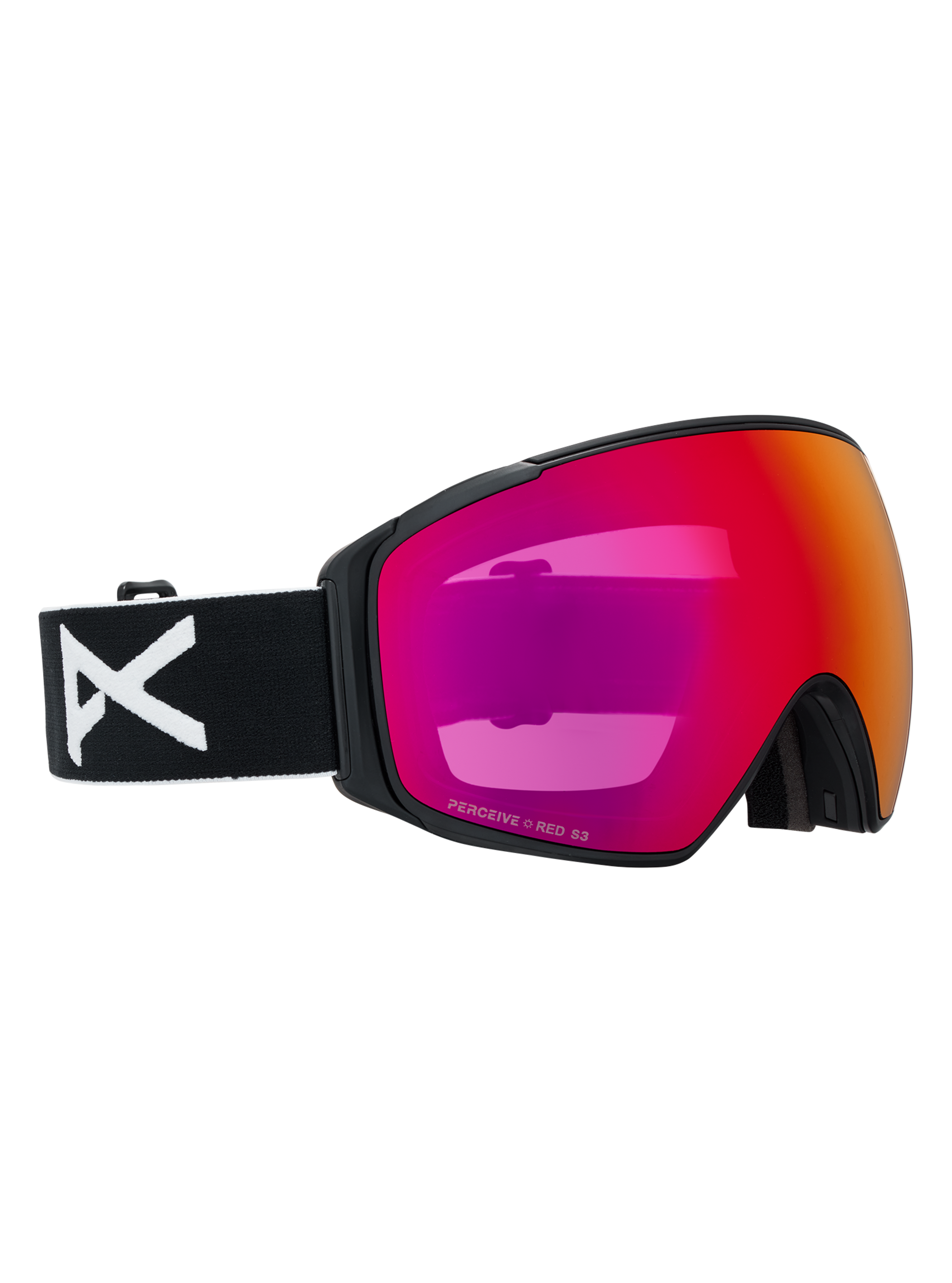 Product image of Anon M4S Goggles (Toric) + Bonus Lens + MFI® Face Mask[Variant:Frame: Black, Lens: Perceive Sunny Red (14% / S3), Spare Lens: Perceive Cloudy Burst (59% / S1)]