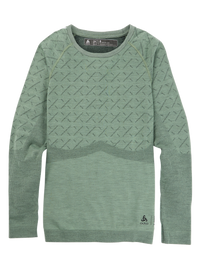 Product image of Women's Burton [ak] Slokar Crewneck Fleece[Variant:Hedge Green / True Black]