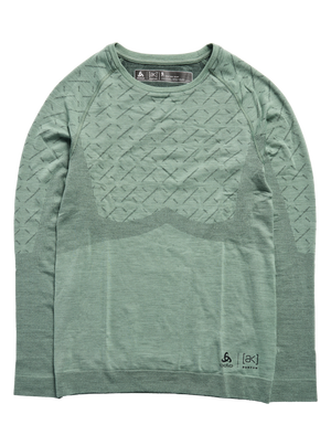 Product image of Women's Burton [ak] Slokar Crewneck Fleece[Variant:Hedge Green / True Black]