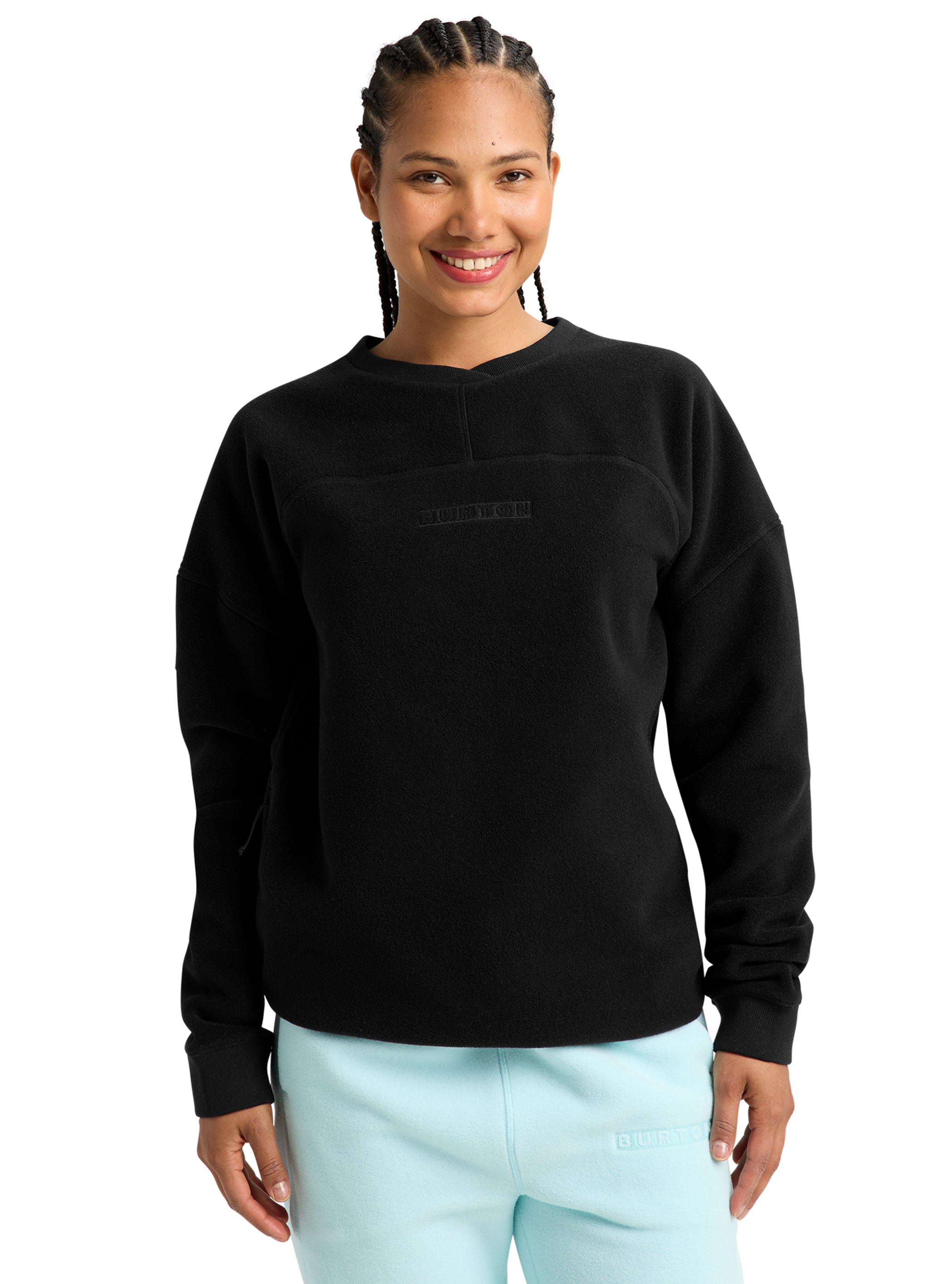 Product image of Burton Cinder Crewneck Fleece[Variant:True Black]