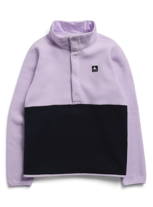 Product image of Kids' Burton Cinder Fleece Anorak[Variant:Moondust Purple / True Black]