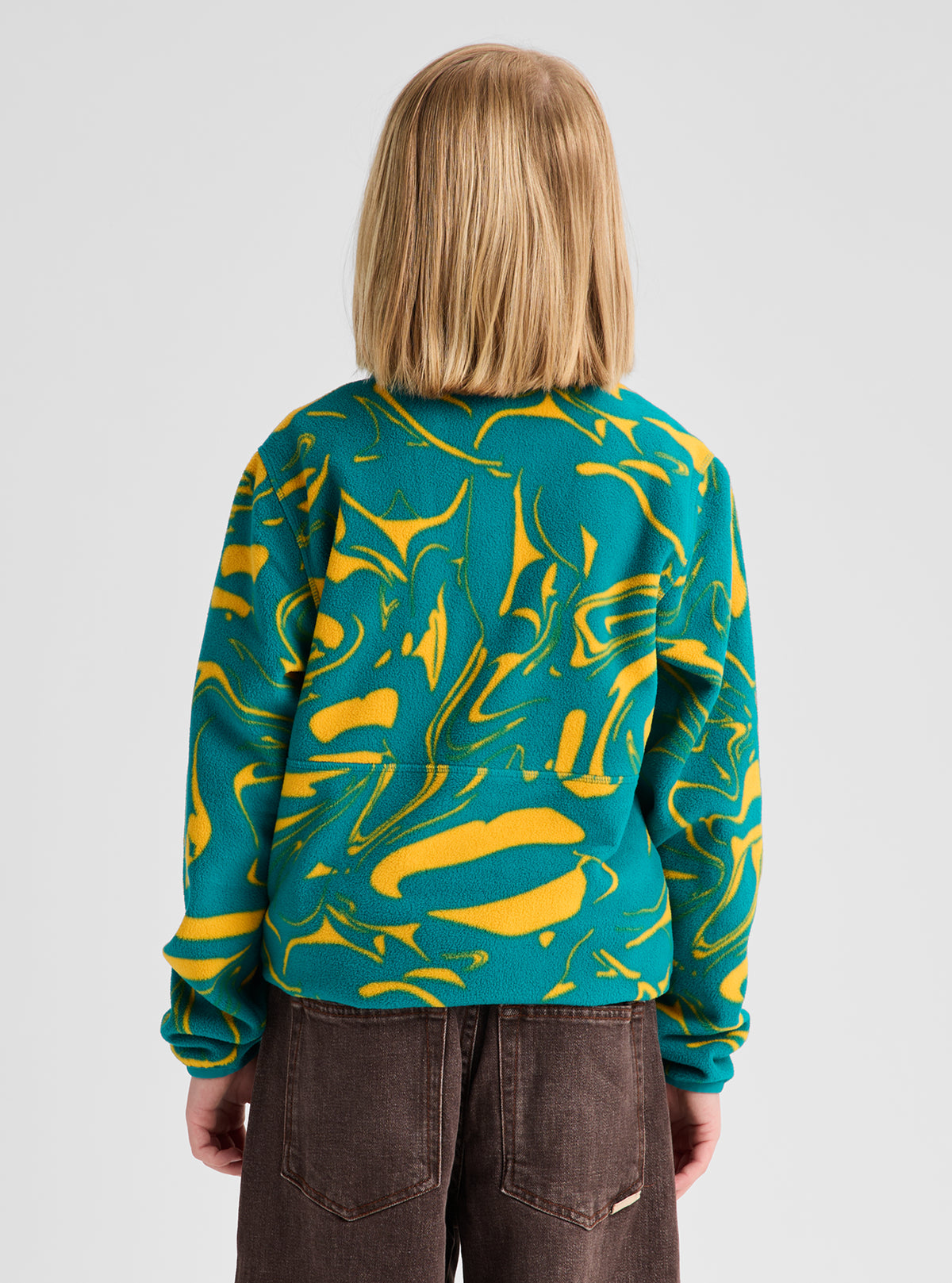 Product image of Kids' Burton Cinder Fleece Anorak[Variant:Liquid Gold]