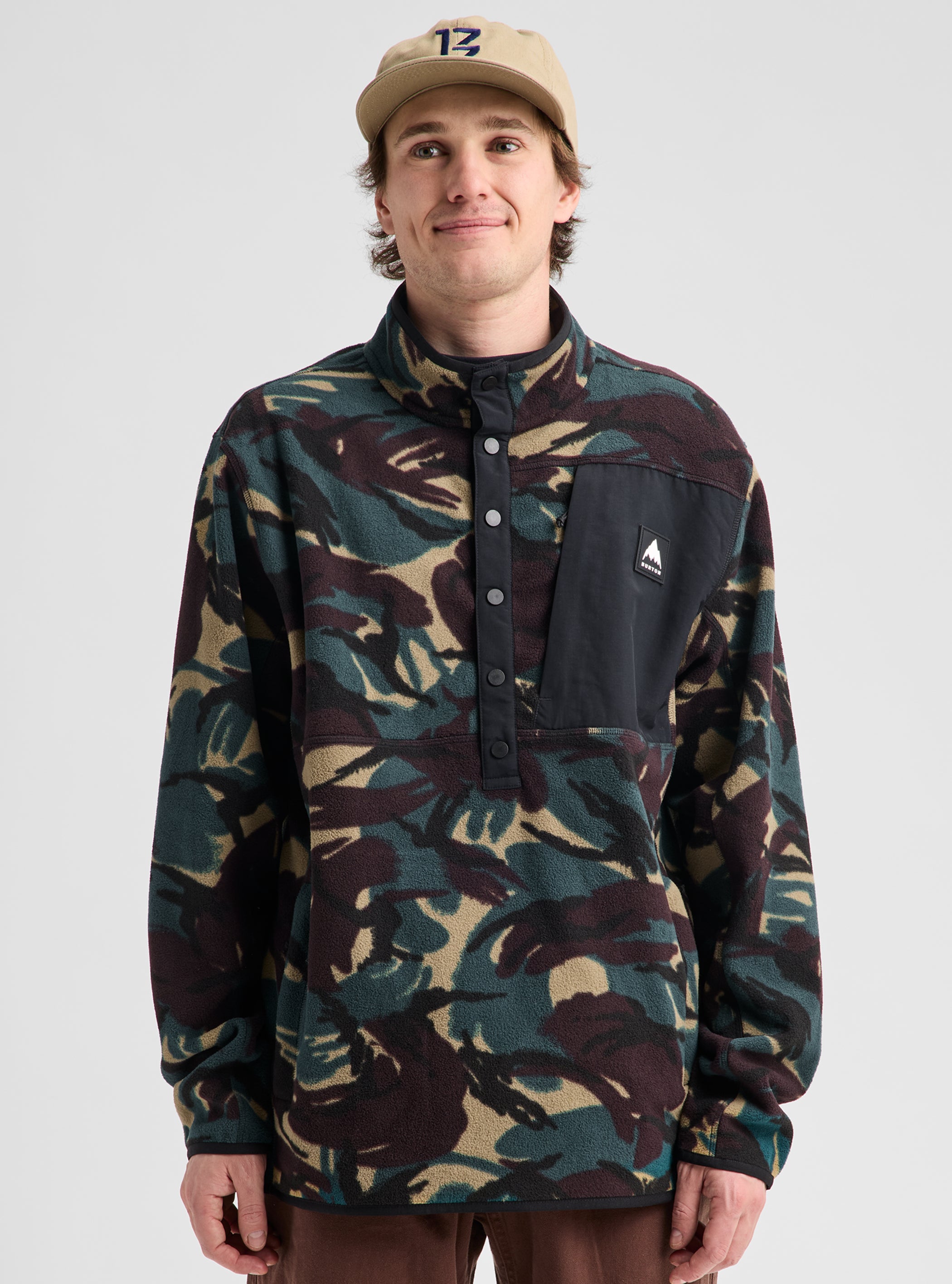 Product image of Men's Burton Cinder Pullover Fleece[Variant:Seersucker Camo]