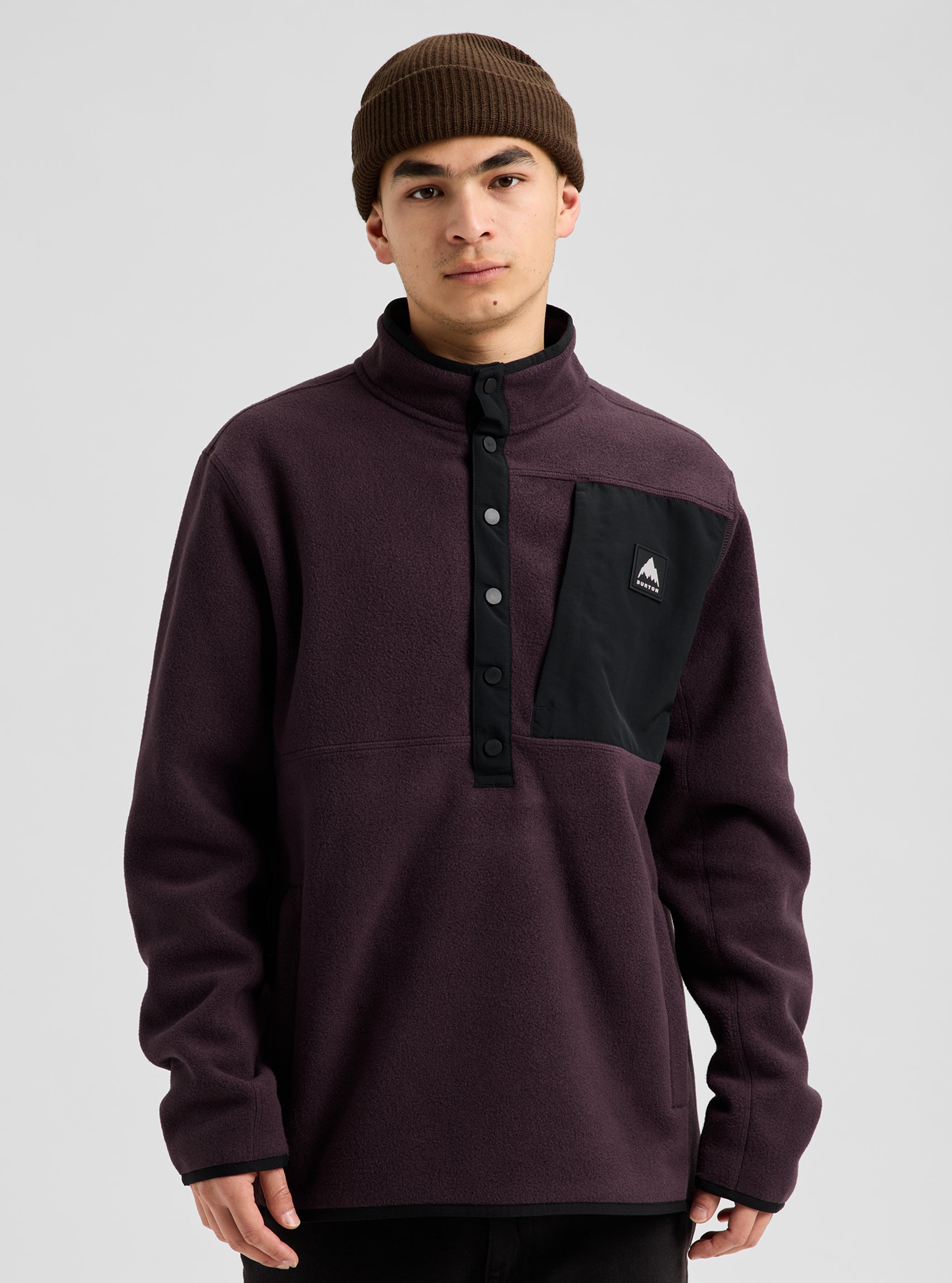 Product image of Men's Burton Cinder Pullover Fleece[Variant:Bear Hug Brown]