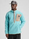 Product image of Men's Burton Cinder Pullover Fleece[Variant:Mineral Blue]