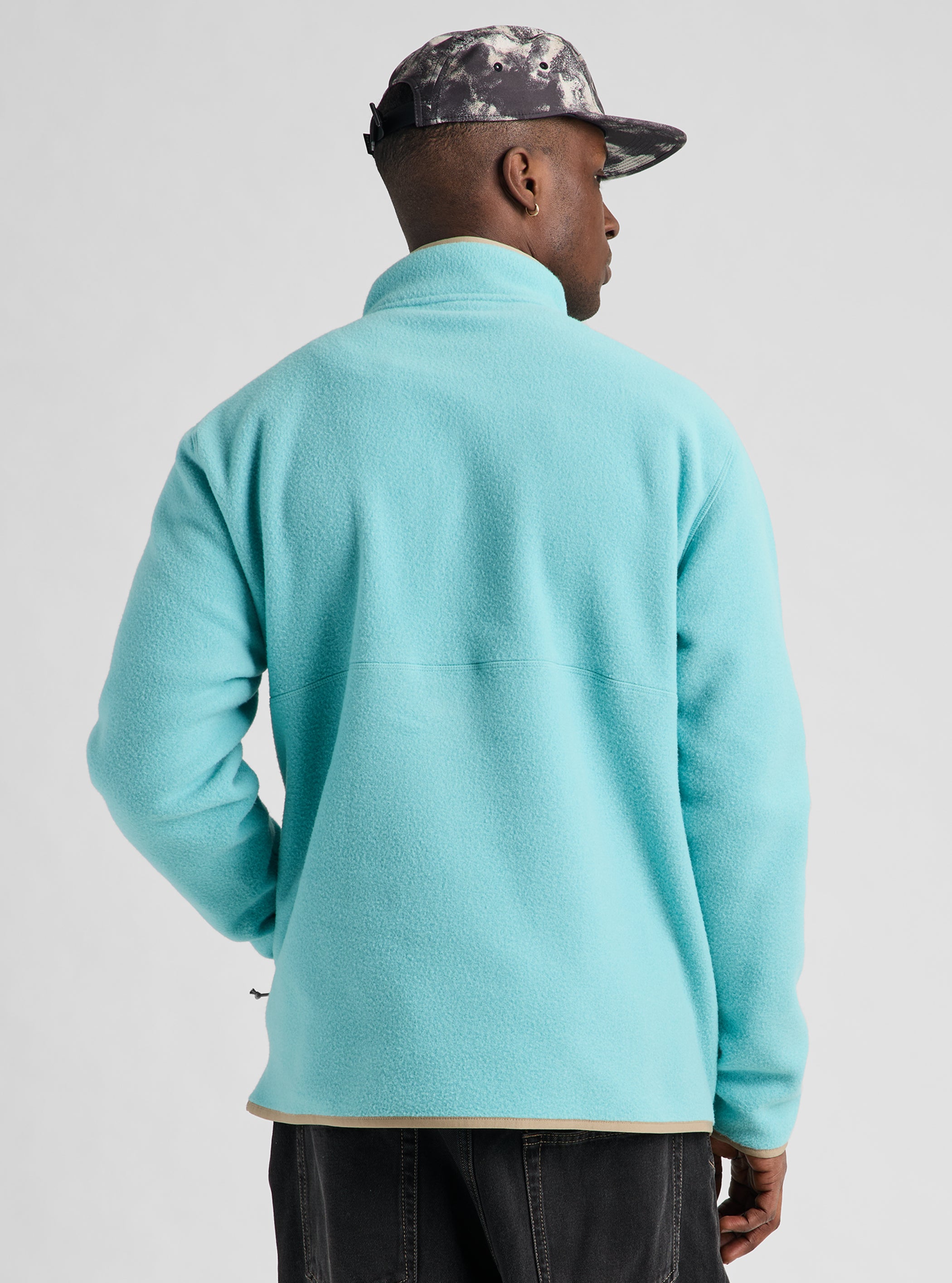 Product image of Men's Burton Cinder Pullover Fleece[Variant:Mineral Blue]