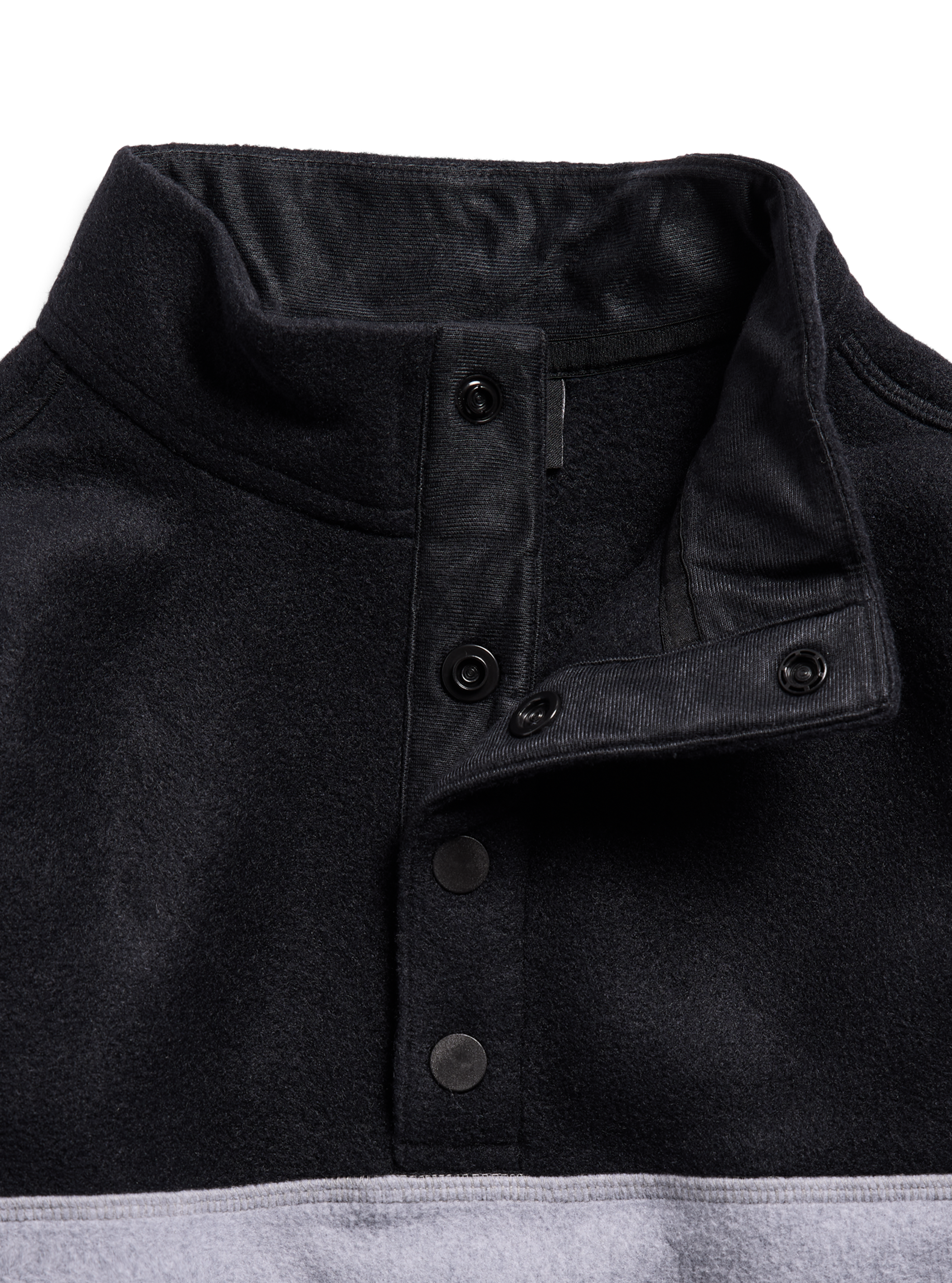 Product image of Toddlers' Burton Cinder Fleece Anorak[Variant:True Black / Gray Heather]