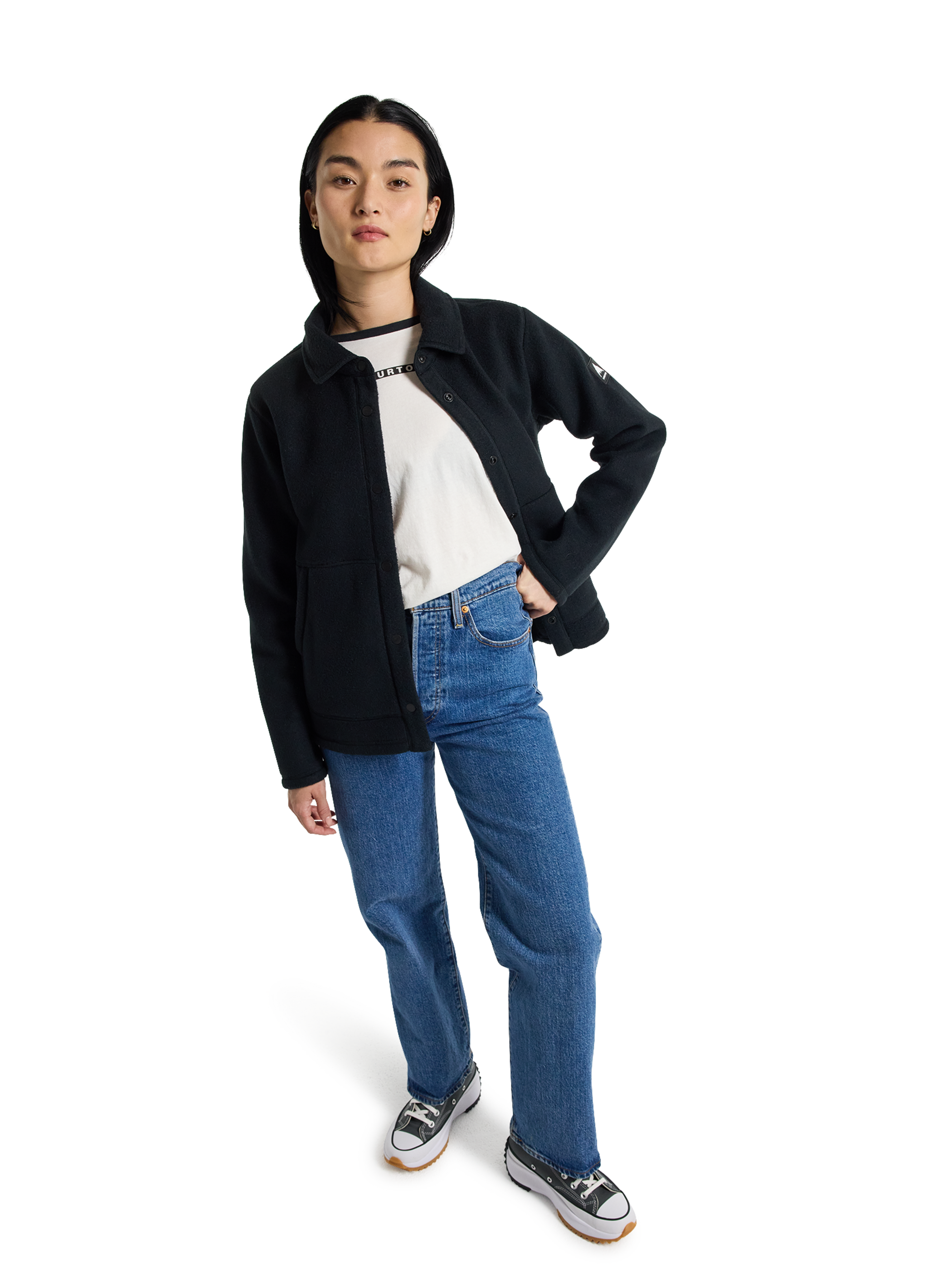 Burton Cinder Fleecehemd mit Druckknöpfen für Damen