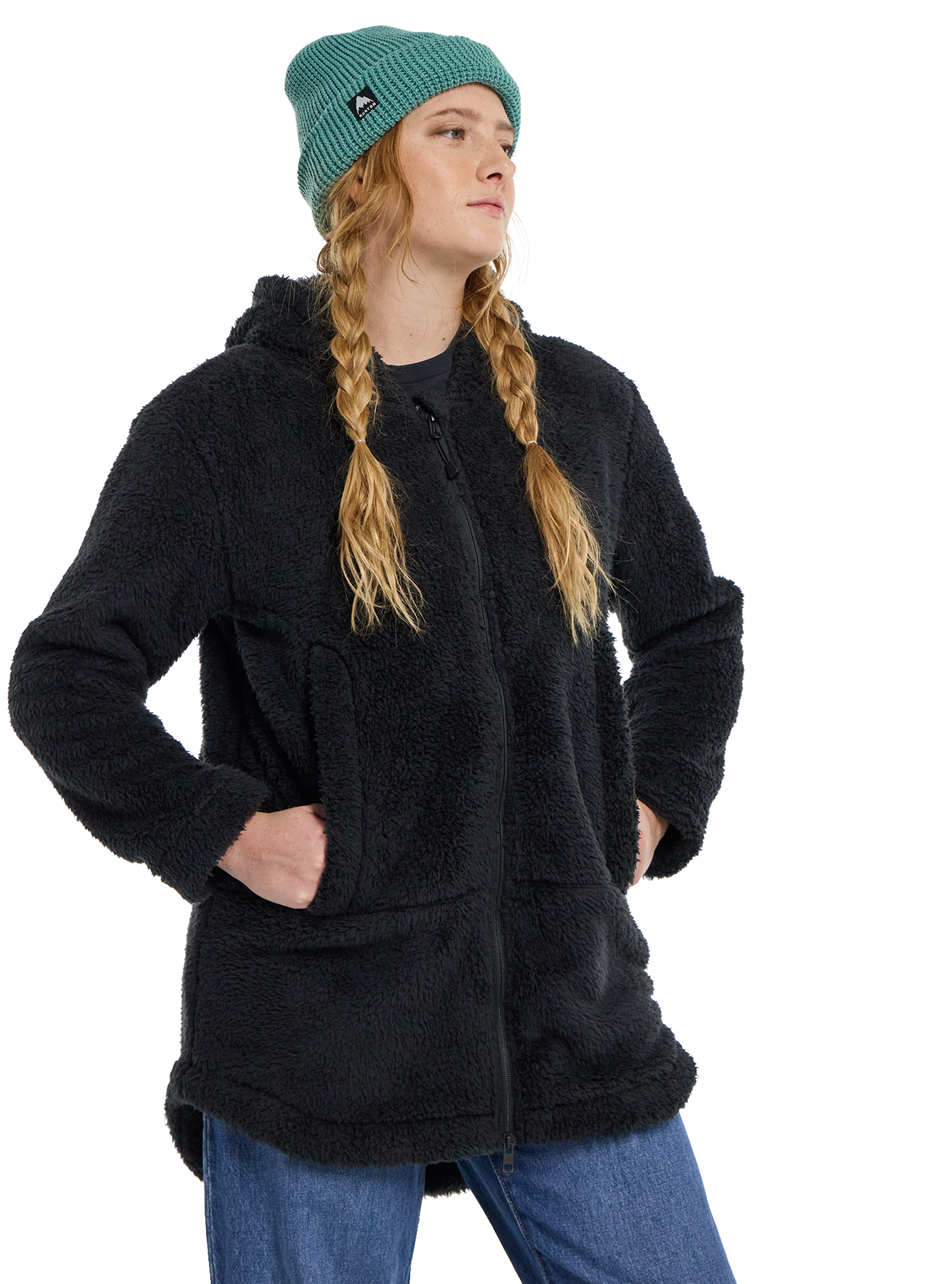 Product image of Women's Burton Minxy Hi-Loft Full-Zip Fleece[Variant:True Black]