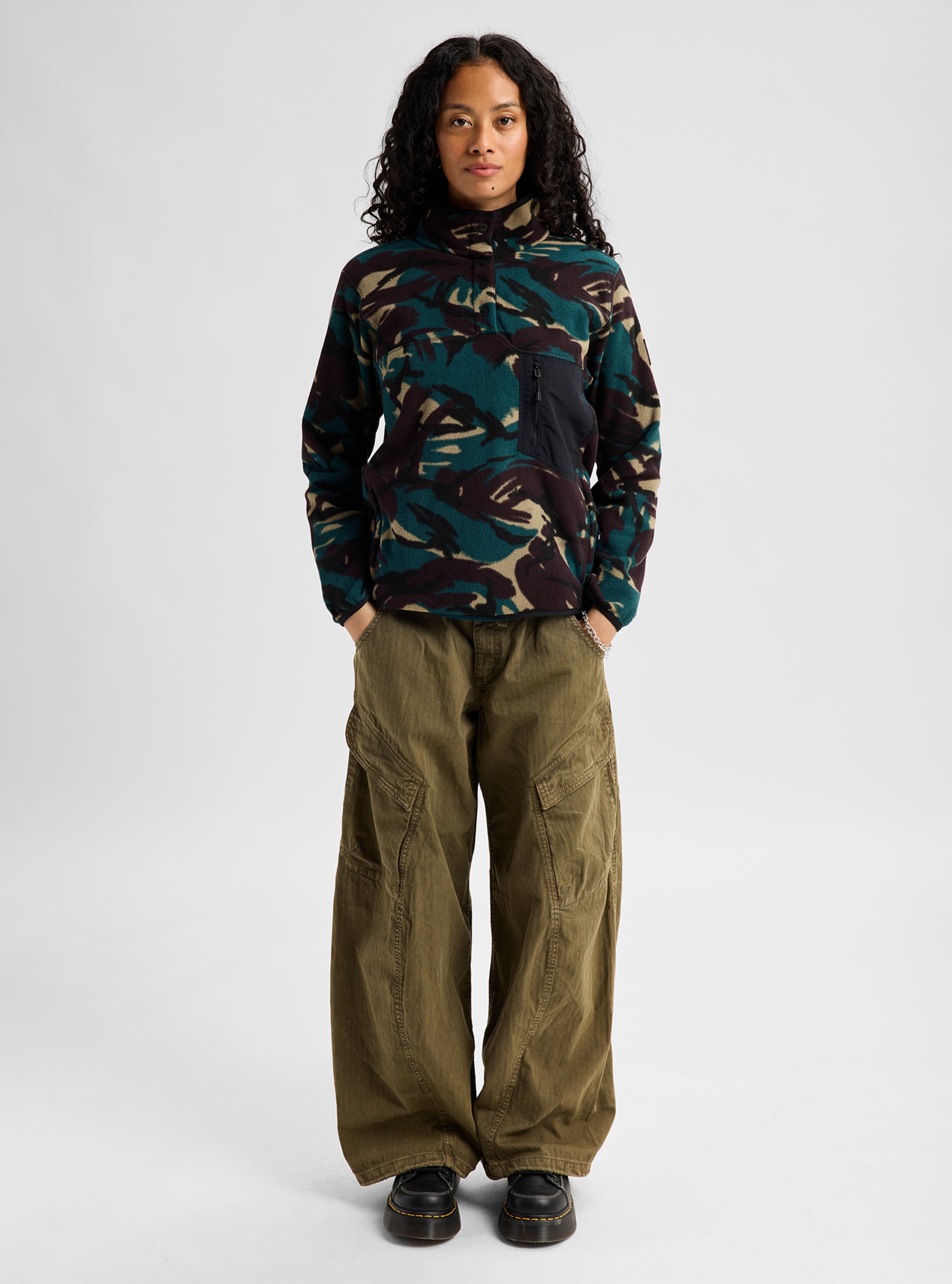 Product image of Women's Burton Cinder Pullover Fleece[Variant:Seersucker Camo]