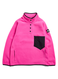 Product image of Women's Burton Cinder Pullover Fleece[Variant:Shockwave Pink / True Black]
