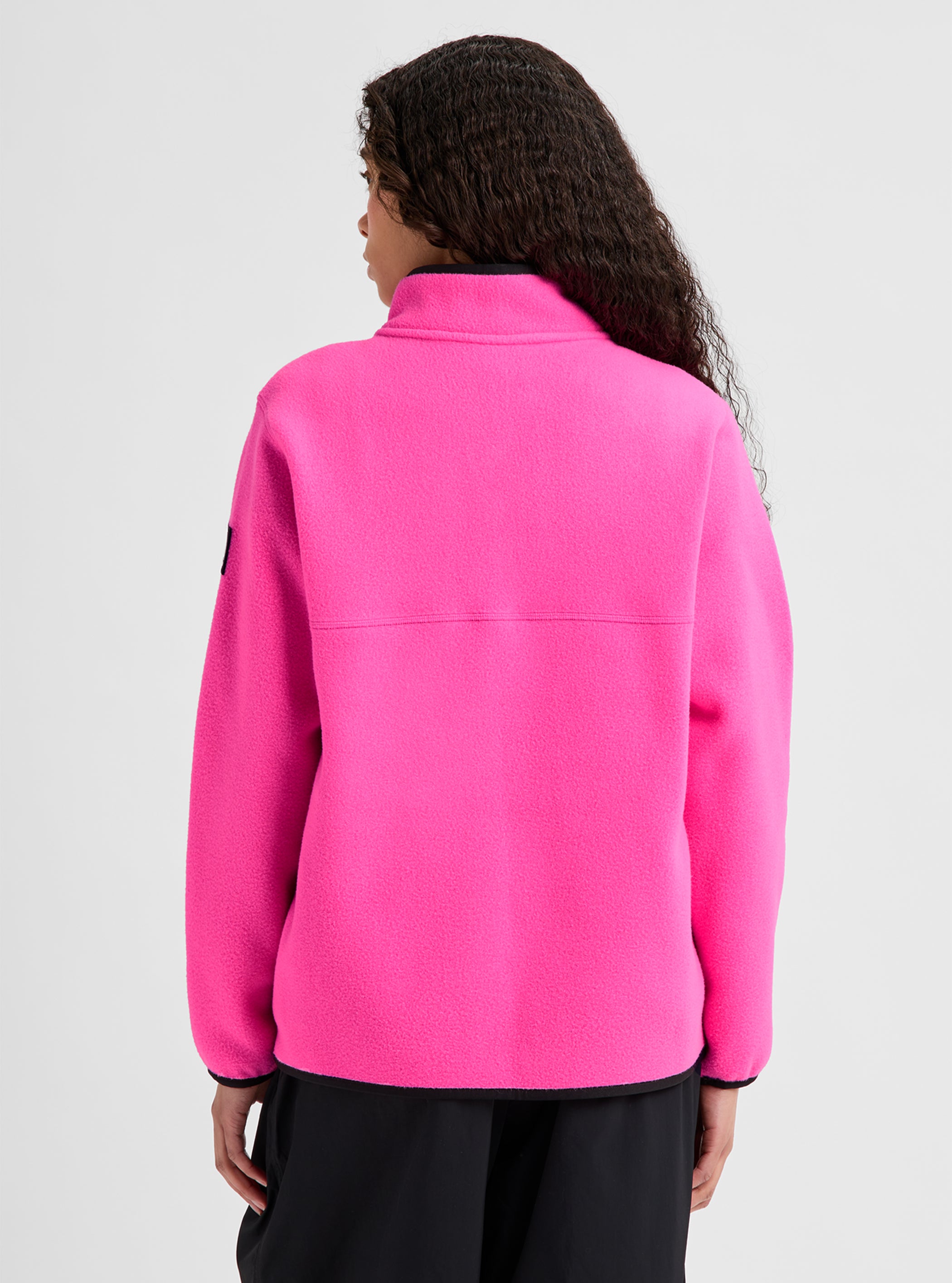 Product image of Women's Burton Cinder Pullover Fleece[Variant:Shockwave Pink / True Black]