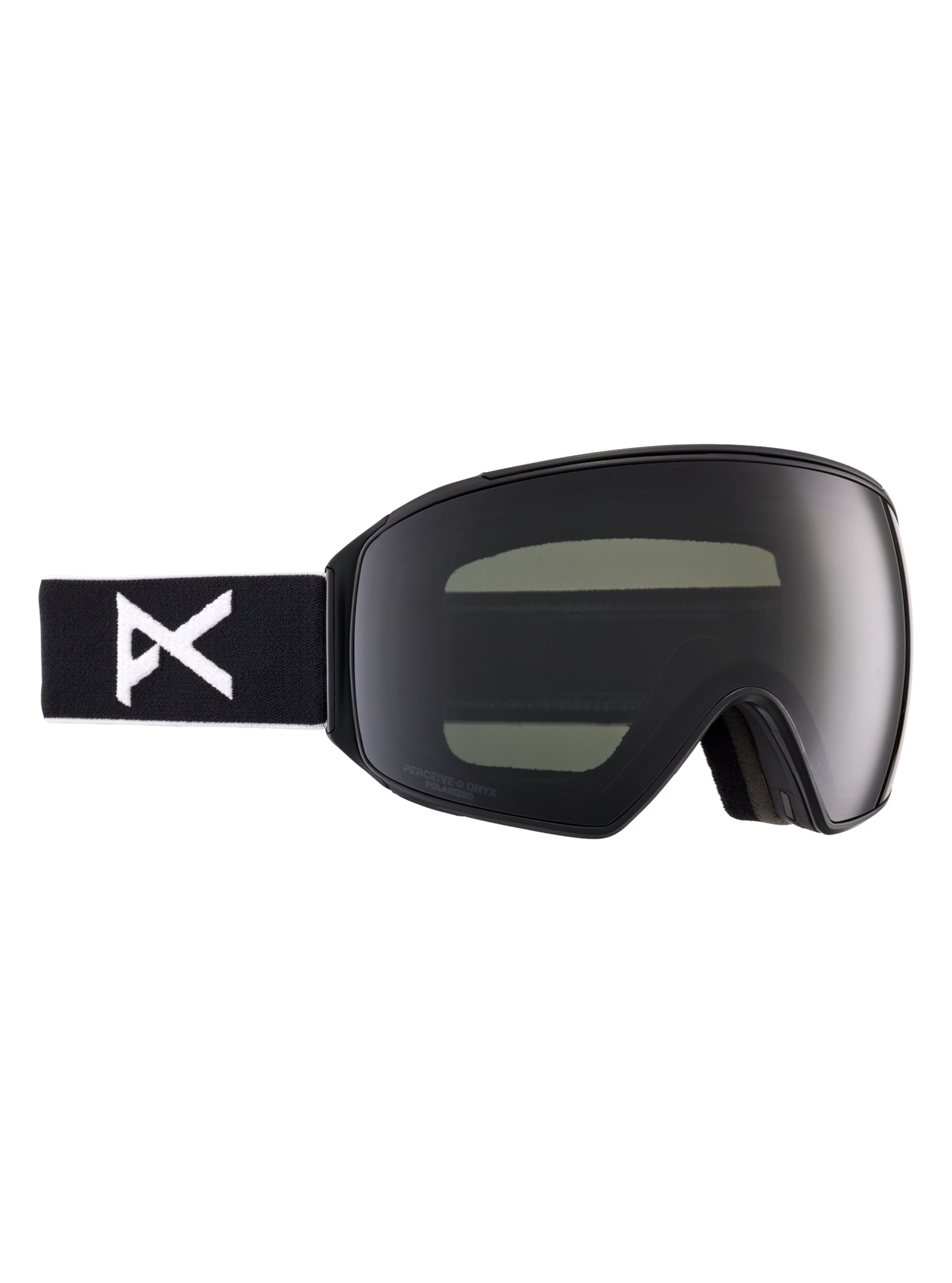 Product image of Anon M4 Low Bridge Fit Goggles (Toric) + Polarized Perceive Lens[Variant:Frame: Black, Lens: Perceive Sunny Polarized Onyx (10% / S3), Spare Lens: Perceive Variable Violet (34% / S2)]