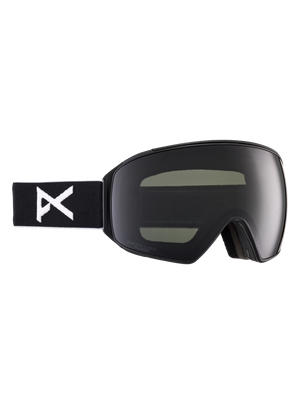 Product image of Anon M4 Low Bridge Fit Goggles (Toric) + Polarized Perceive Lens[Variant:Frame: Black, Lens: Perceive Sunny Polarized Onyx (10% / S3), Spare Lens: Perceive Variable Violet (34% / S2)]