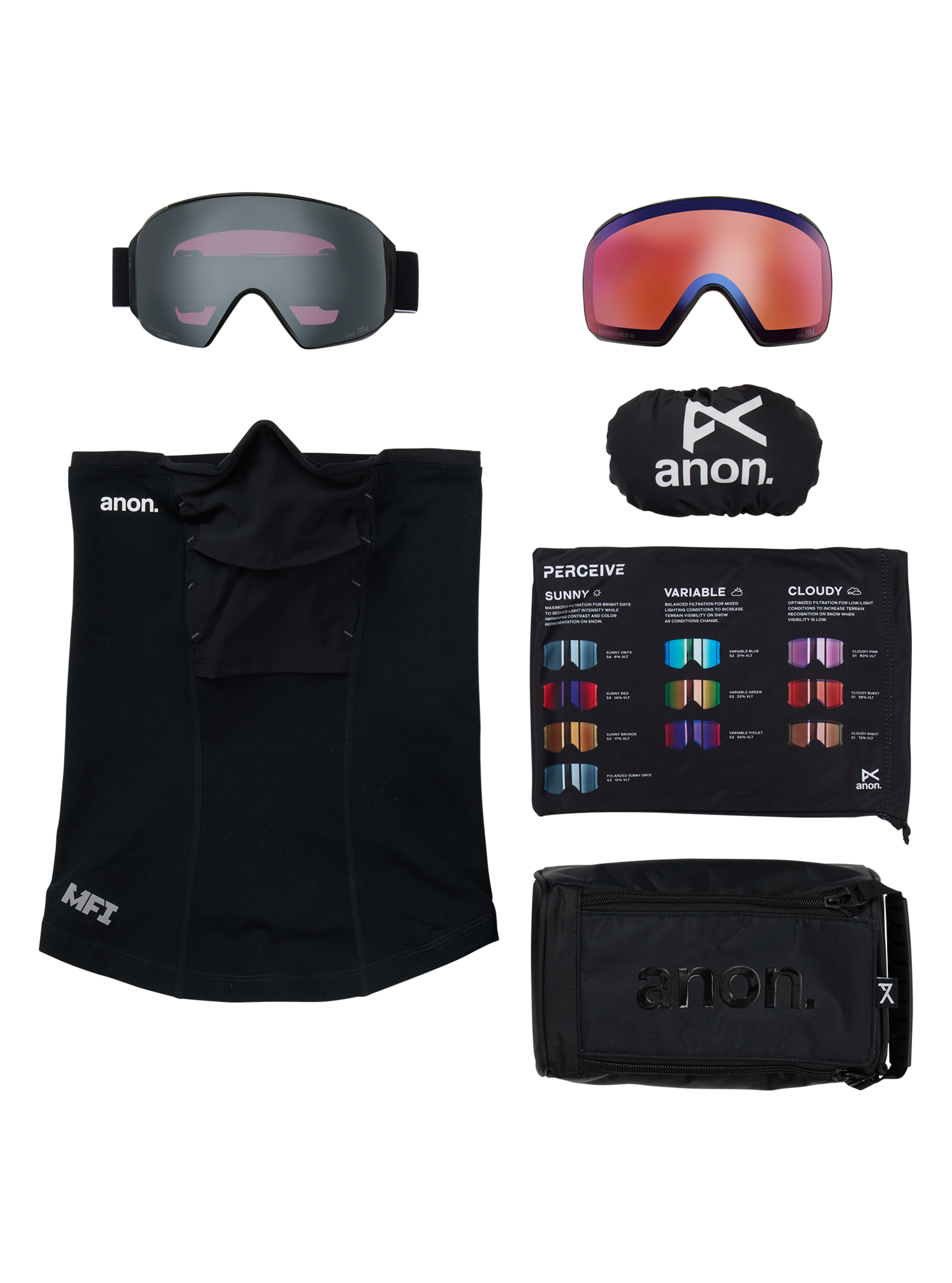 Anon - Masque M4 (Torique) + écran polarisé Perceive