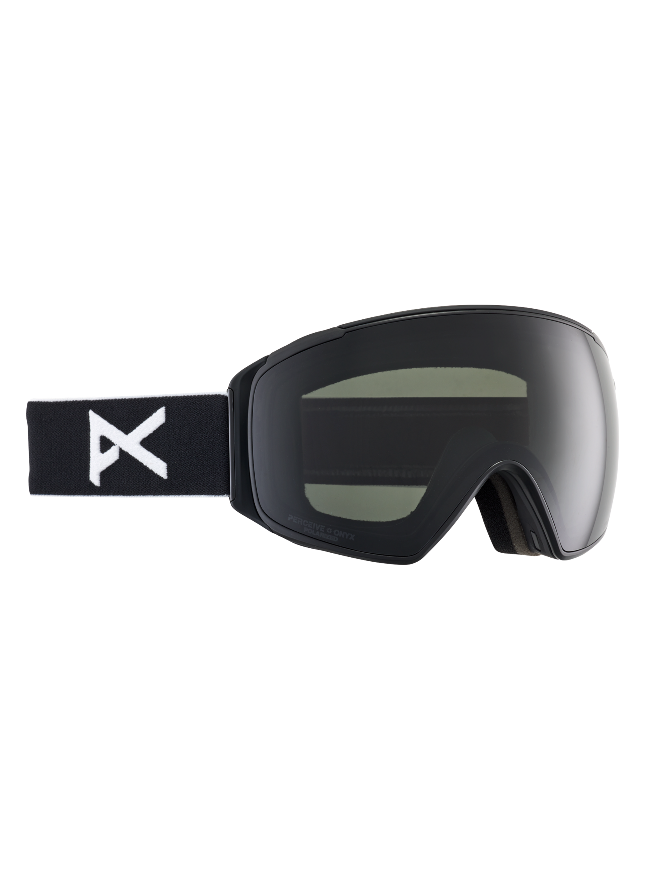 Product image of Anon M4S Low Bridge Fit Goggles (Toric) + Polarized Perceive Lens[Variant:Frame: Black, Lens: Perceive Sunny Polarized Onyx (10% / S3), Spare Lens: Perceive Variable Violet (34% / S2)]