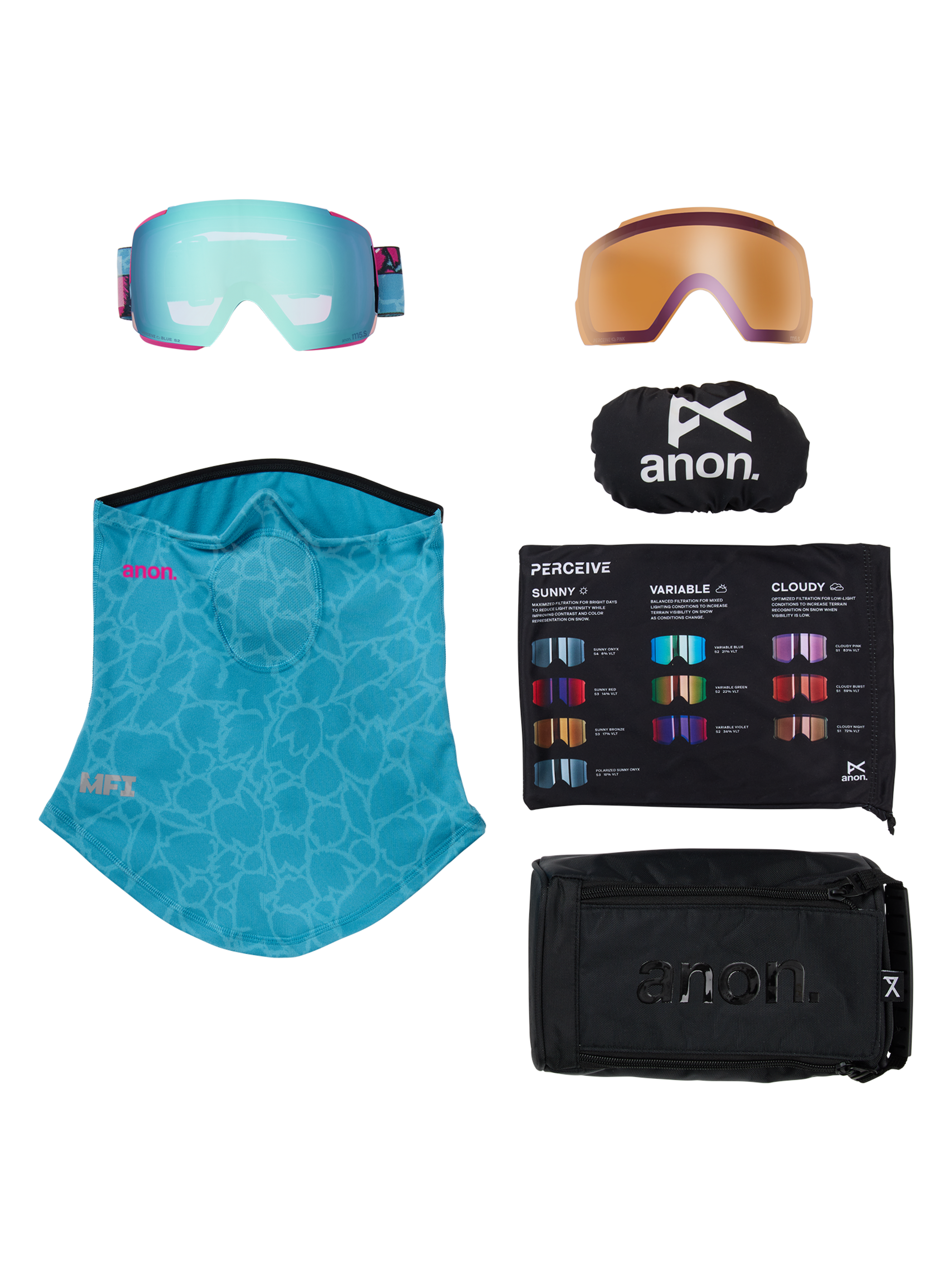 Anon M5 Goggles + Bonus Lens + MFI® Face Mask