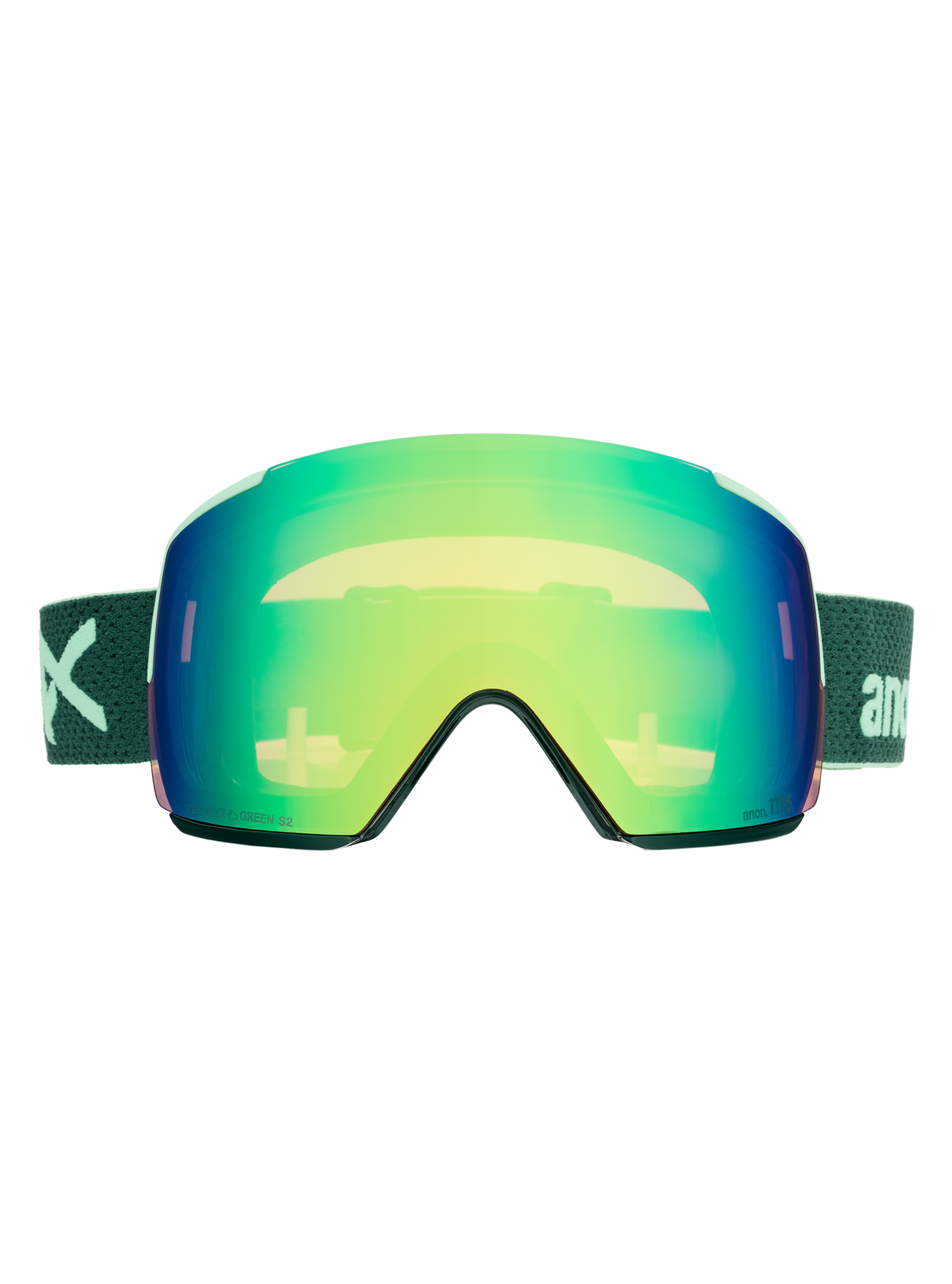 Product image of Anon M5 Goggles + Bonus Lens + MFI® Face Mask[Variant:Frame: Brunswick Green, Lens: Perceive Variable Green (22% / S2), Spare Lens: Perceive Cloudy Pink (53% / S1)]